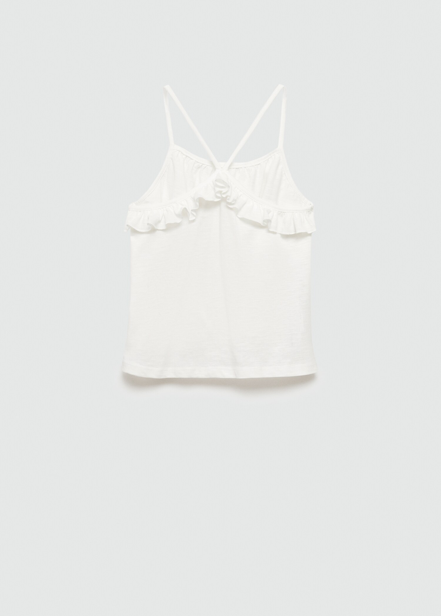 Ruffled strap t-shirt - Reverse of the article
