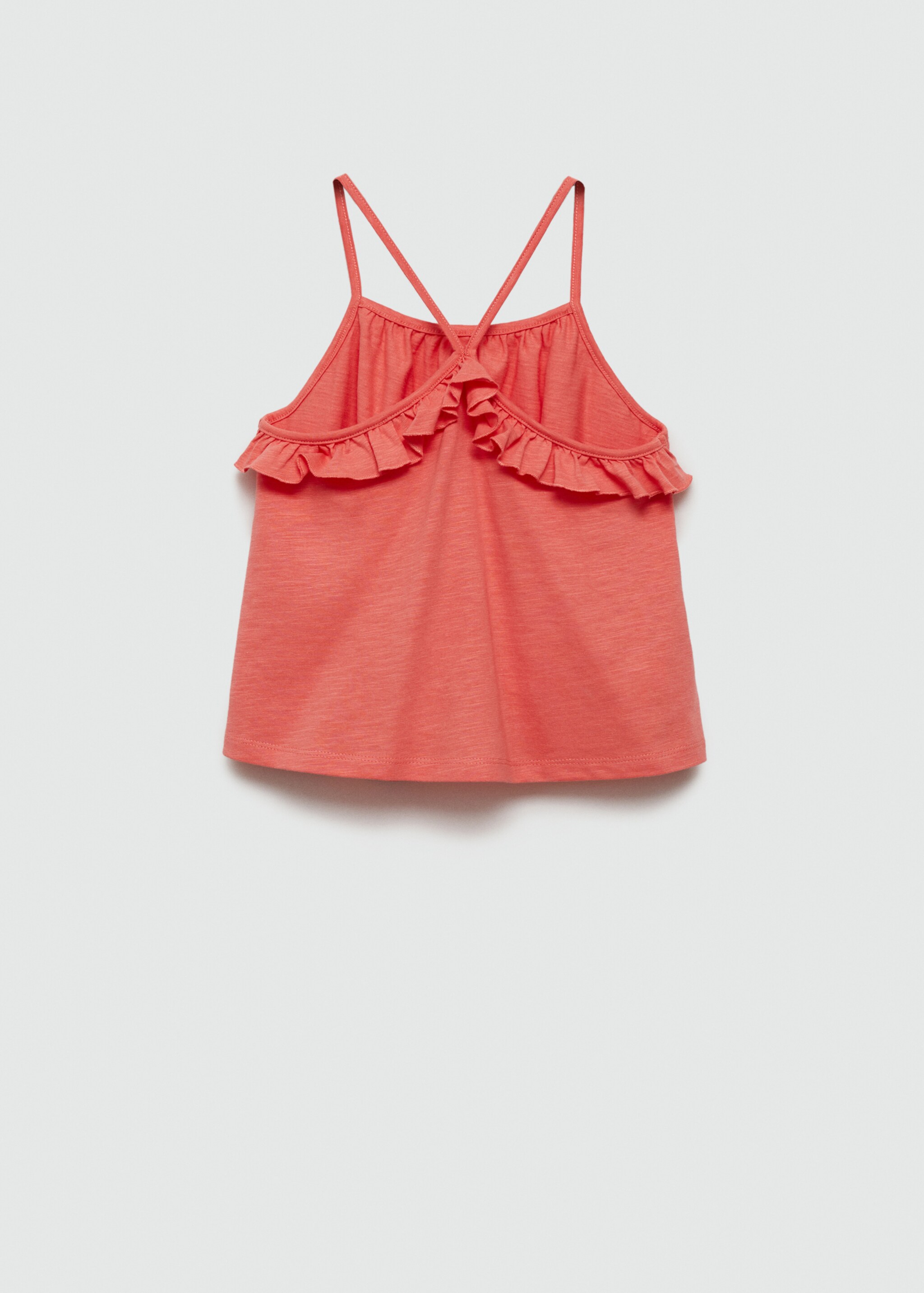 Ruffled strap t-shirt - Reverse of the article