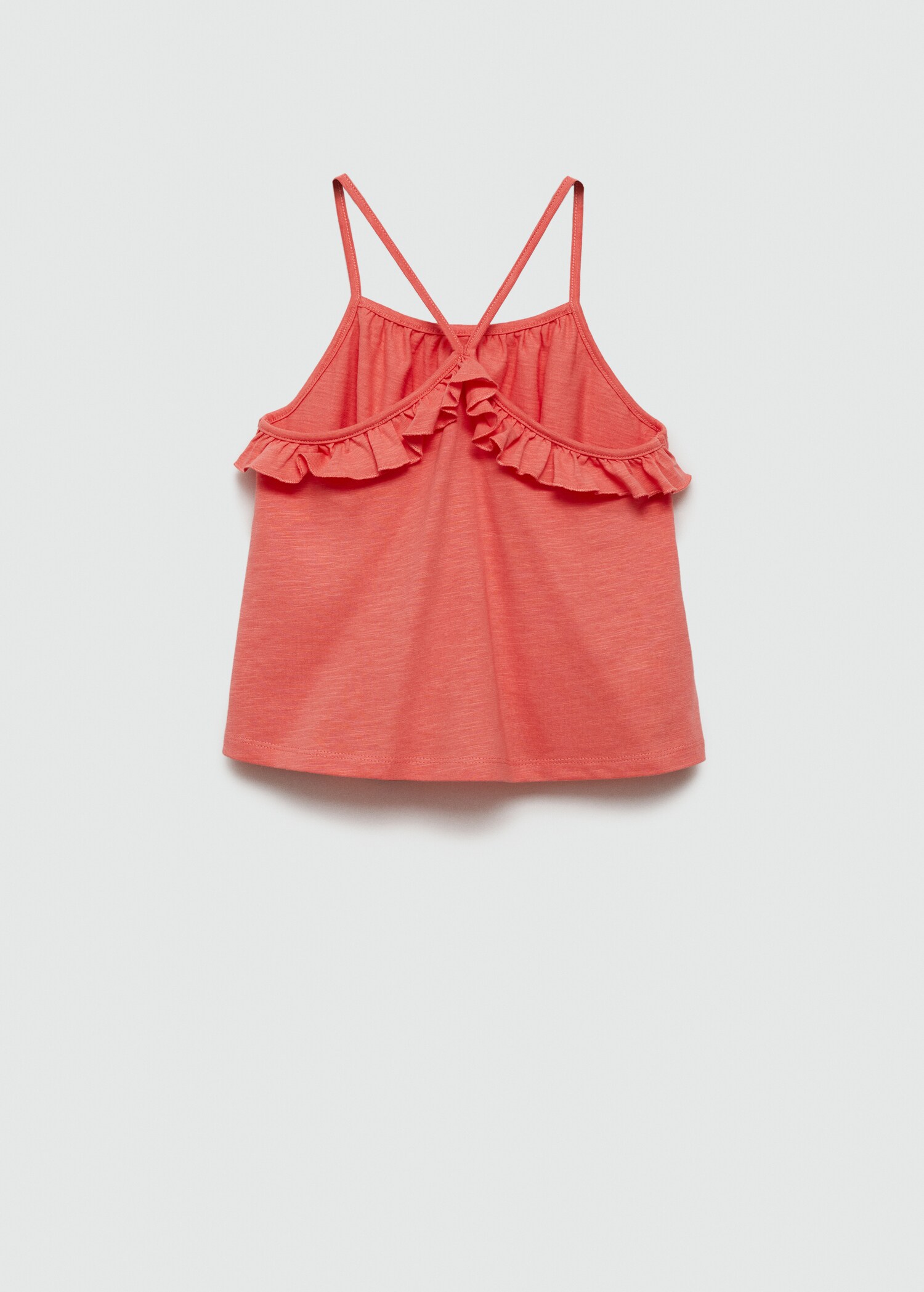 Ruffled strap t-shirt - Reverse of the article