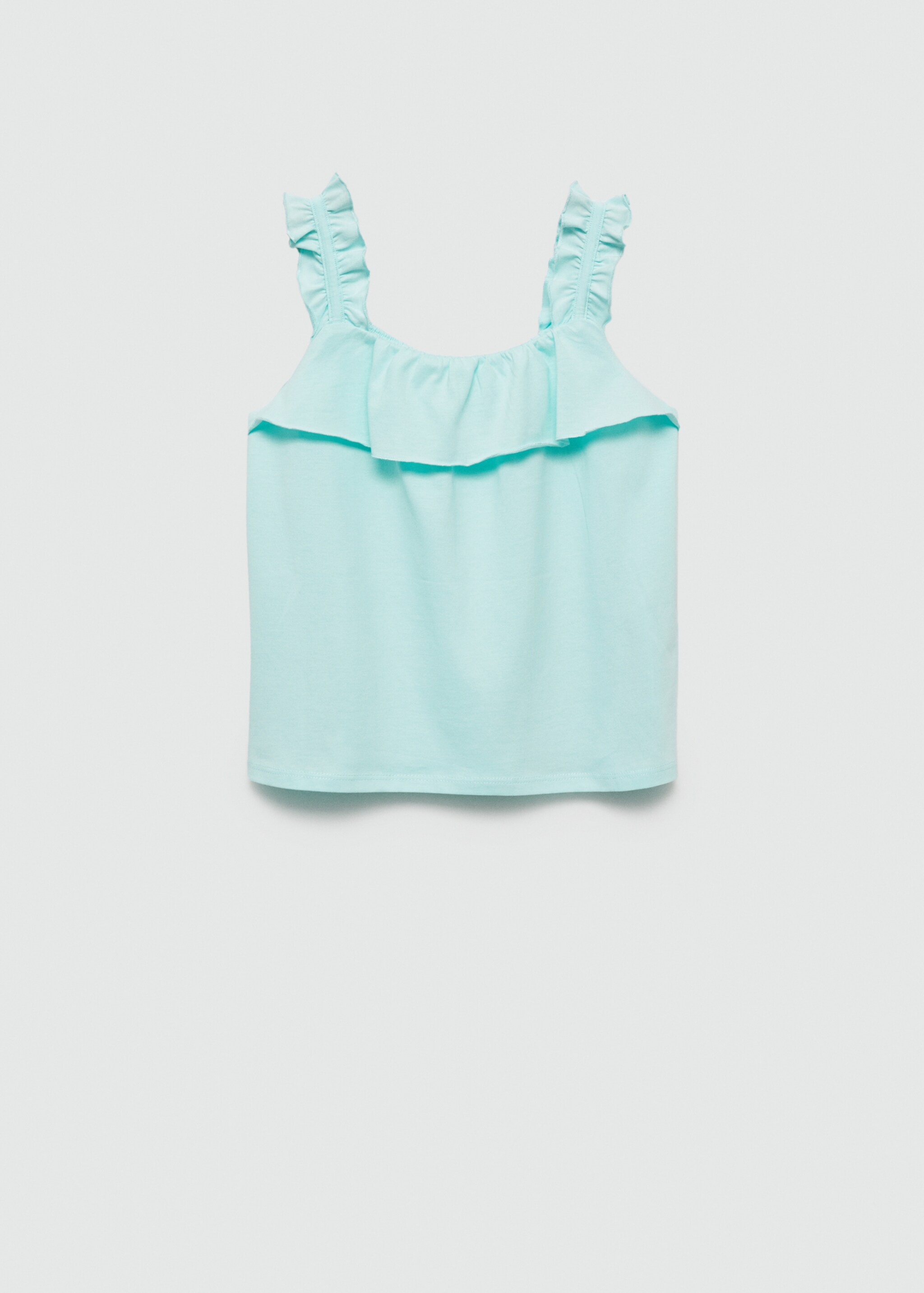Strap cotton T-shirt - Reverse of the article