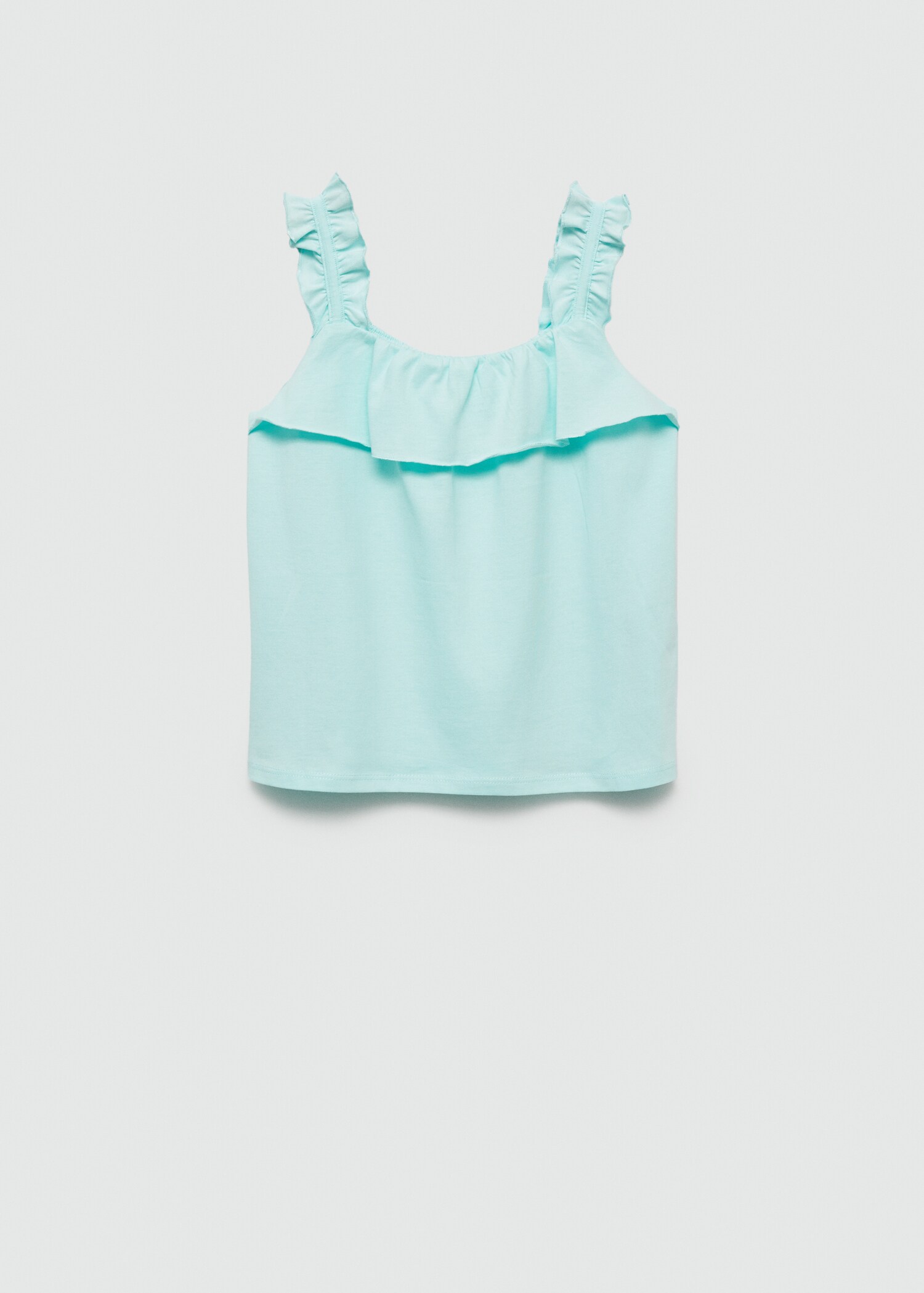 Strap cotton T-shirt - Reverse of the article