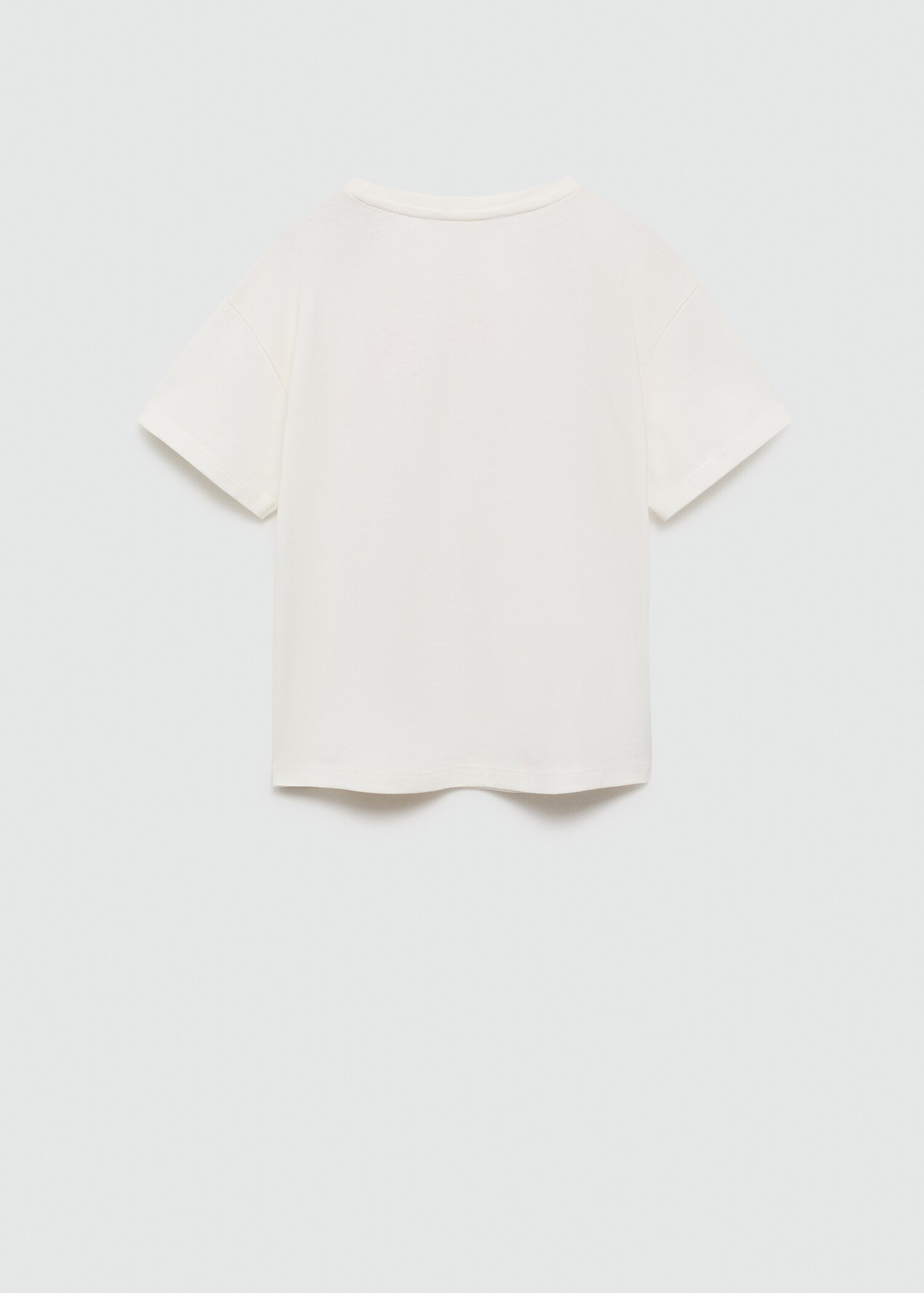 Bedrucktes Baumwoll-T-Shirt - Rückseite des Artikels