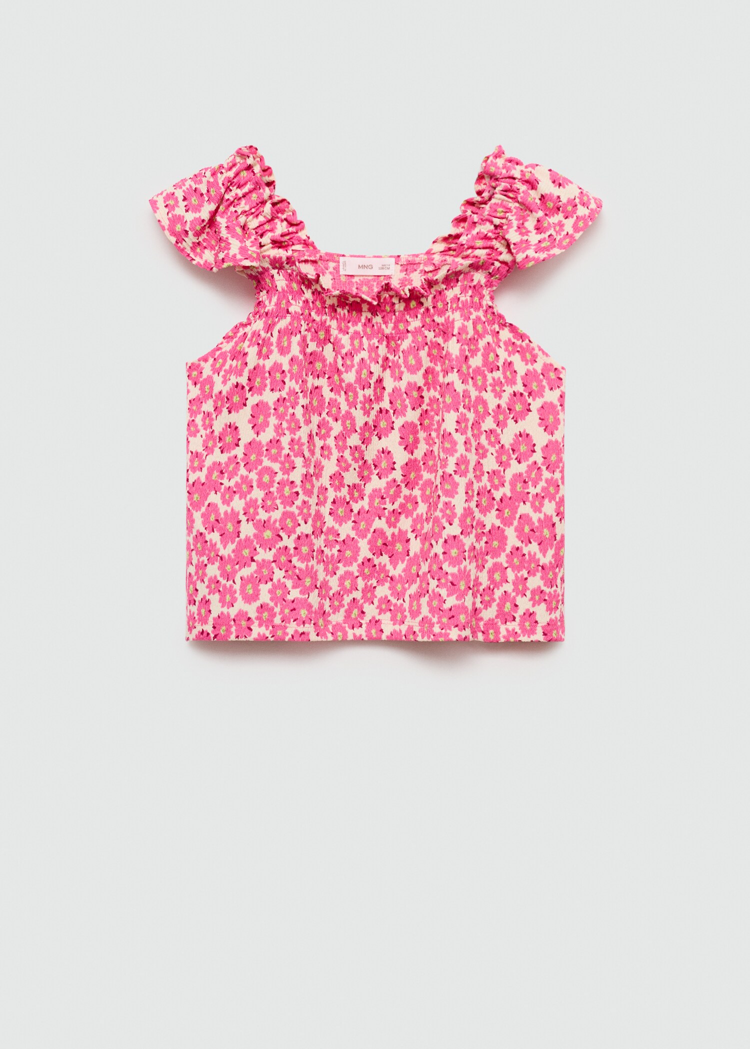 Floral gathered t-shirt - Article without model