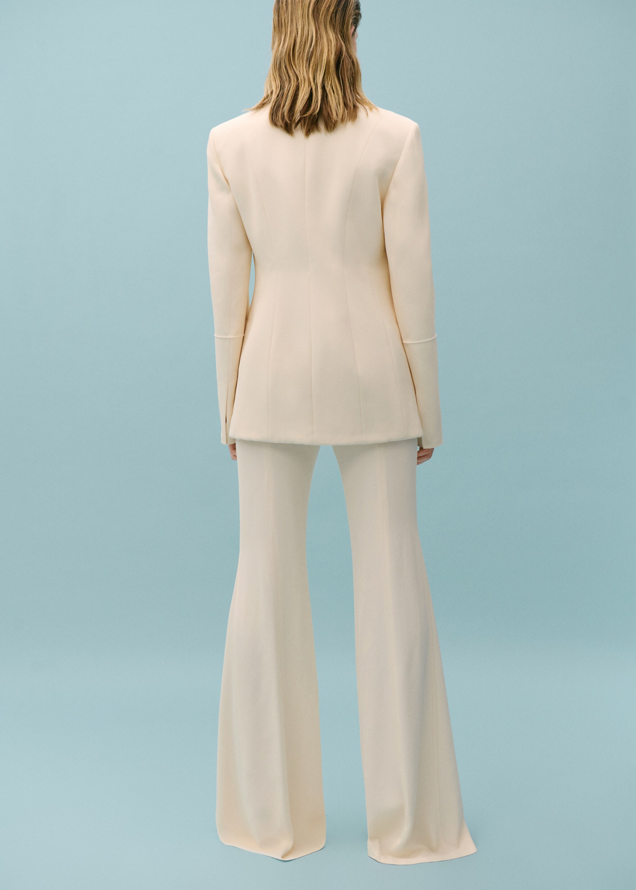 Suit trousers with decorative stitching - Reverse of the article
