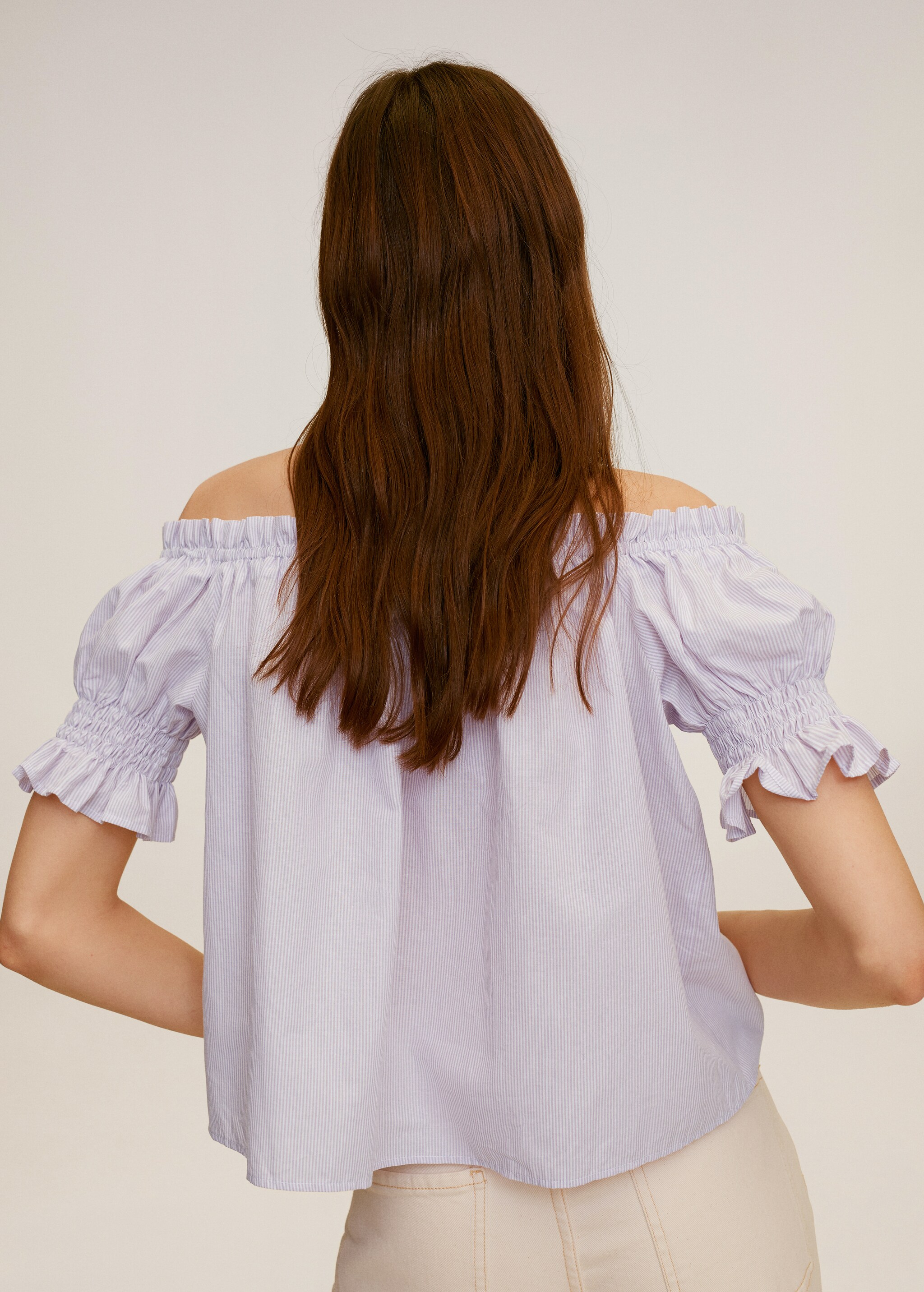 Blusa off-shoulder - Reverso del artículo