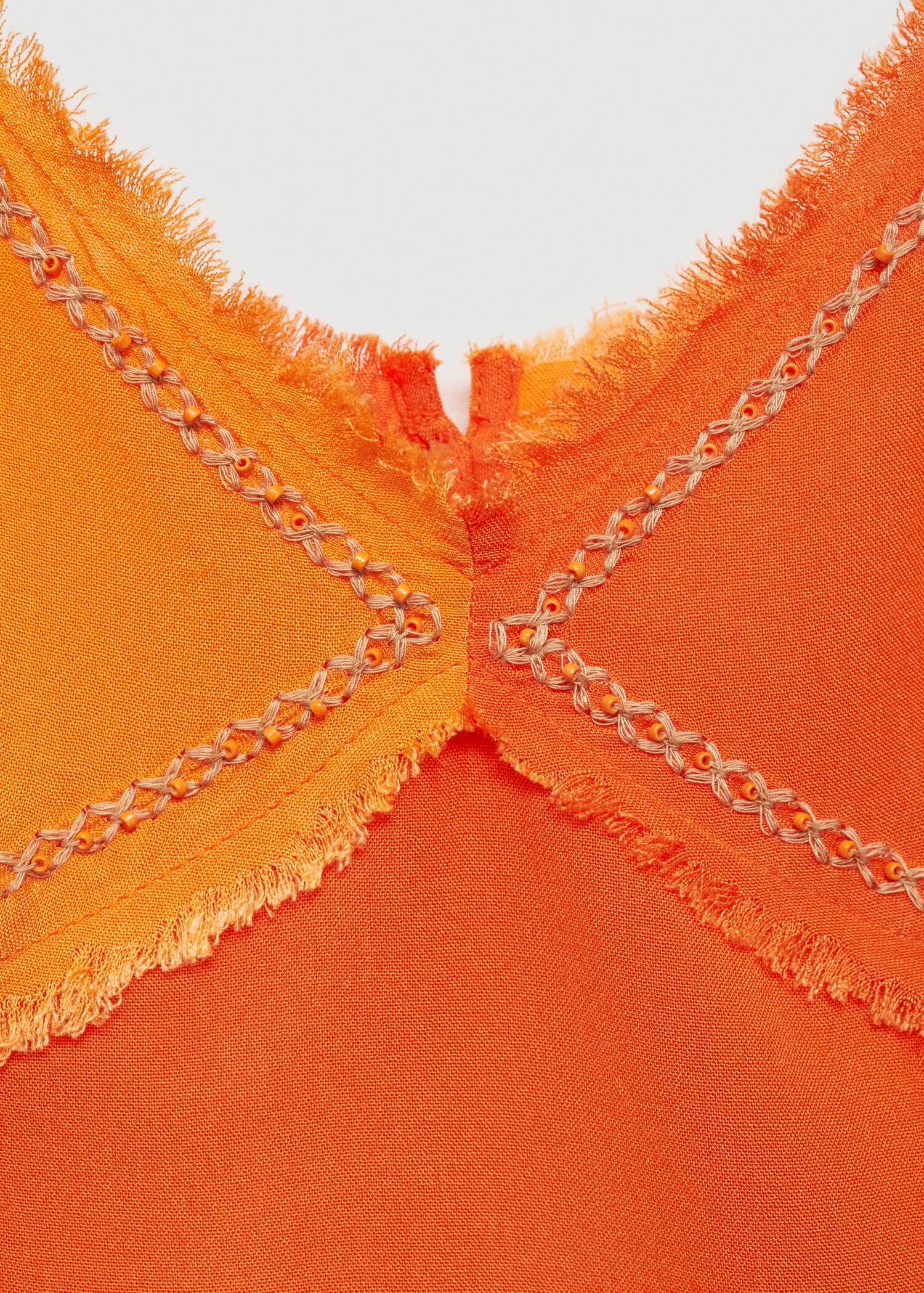 Contrast top with beaded details - Details of the article 8