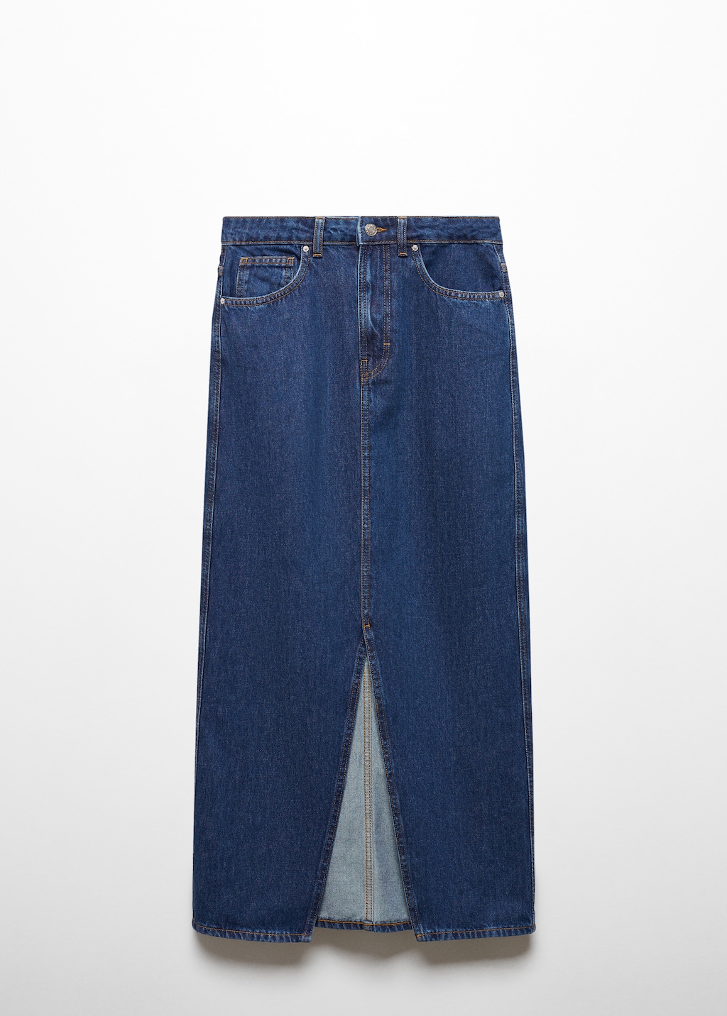 【PORTERNA】25SS★ PRTN) Slit denim mid-length skirt Slit Front Denim Midi Skirt