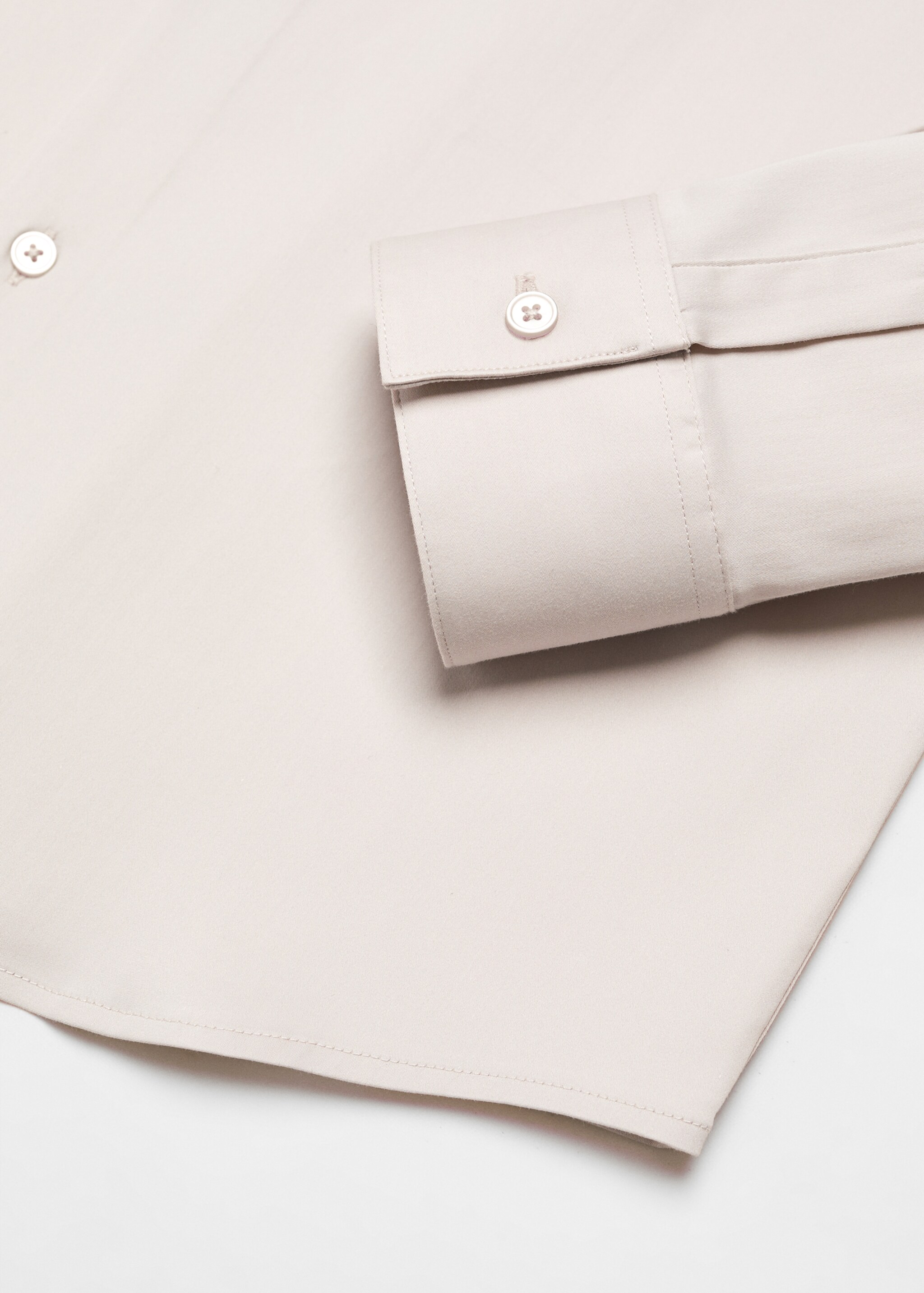 Πουκάμισο κοστουμιού super slim fit ποπλίνα - Λεπτομέρεια του προϊόντος 0