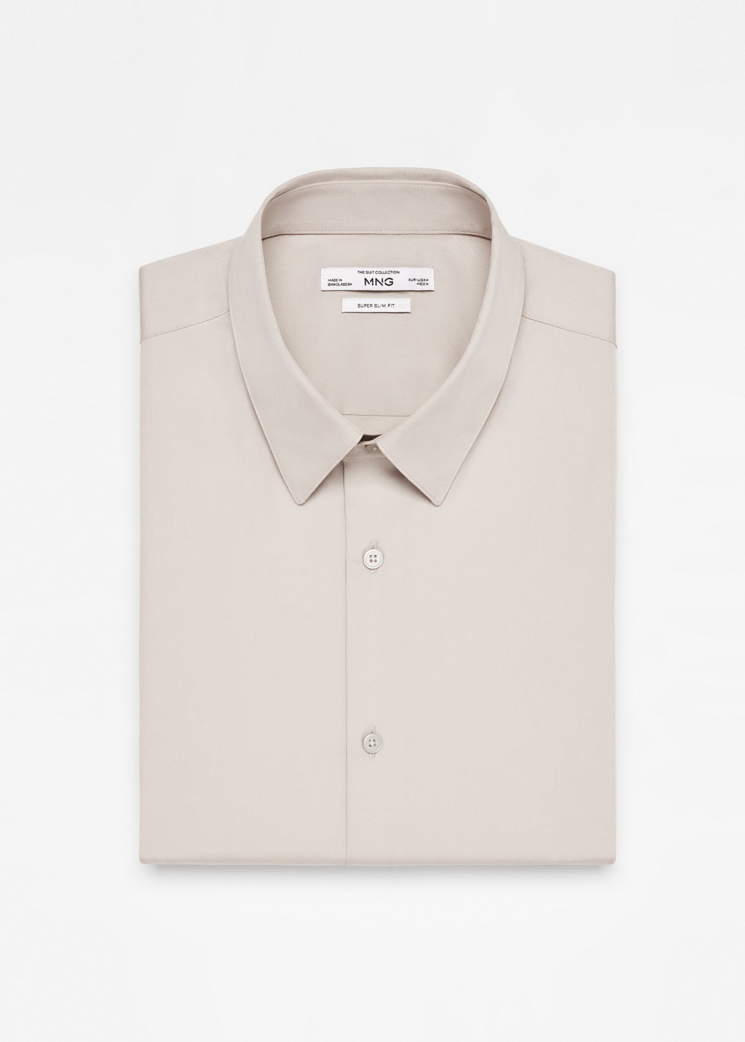 Πουκάμισο κοστουμιού super slim fit ποπλίνα - Λεπτομέρεια του προϊόντος 8
