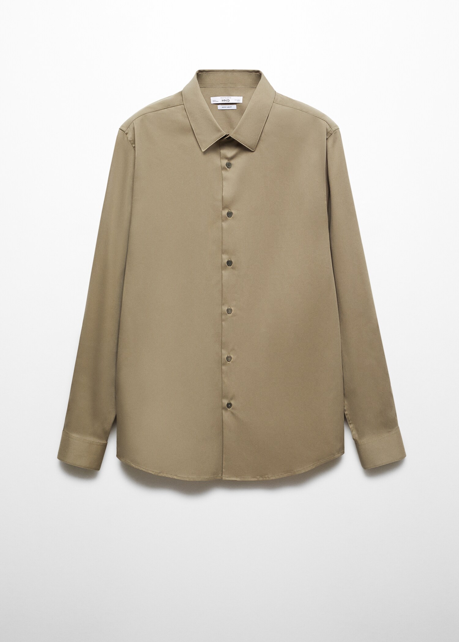 Super slim-fit poplin suit shirt - Article without model