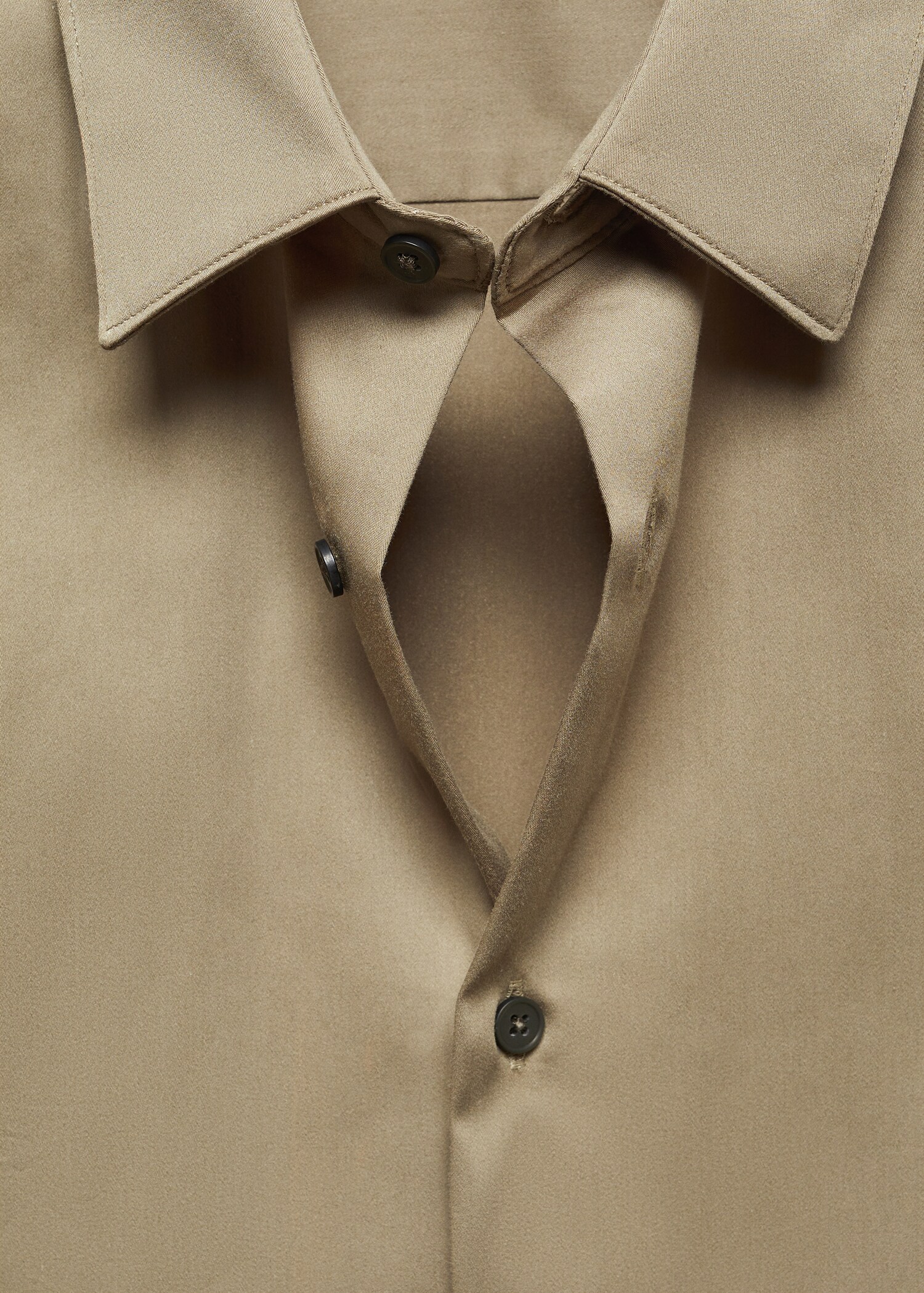Super slim-fit poplin suit shirt - Details of the article 0