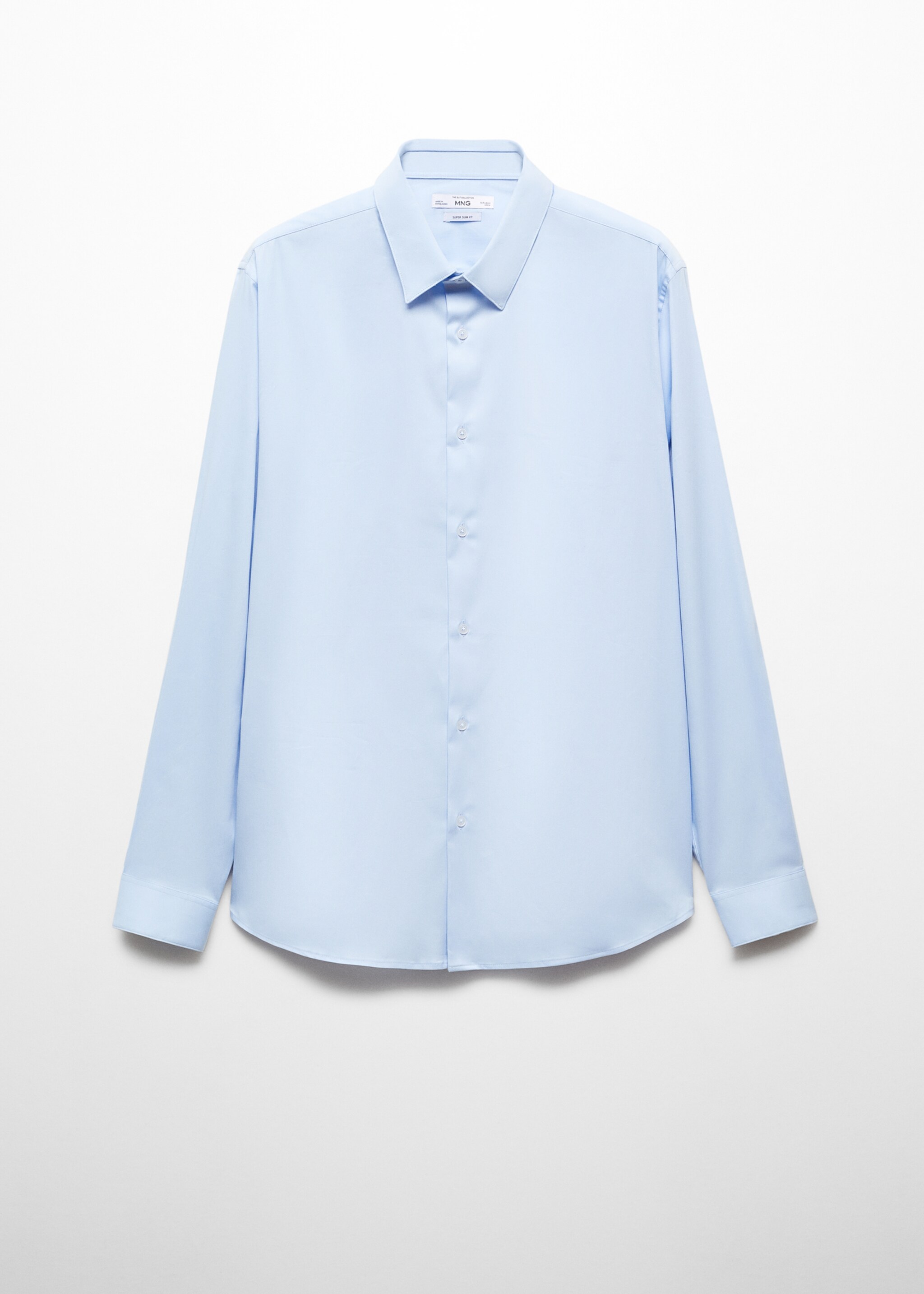 Super slim-fit poplin suit shirt - Article without model