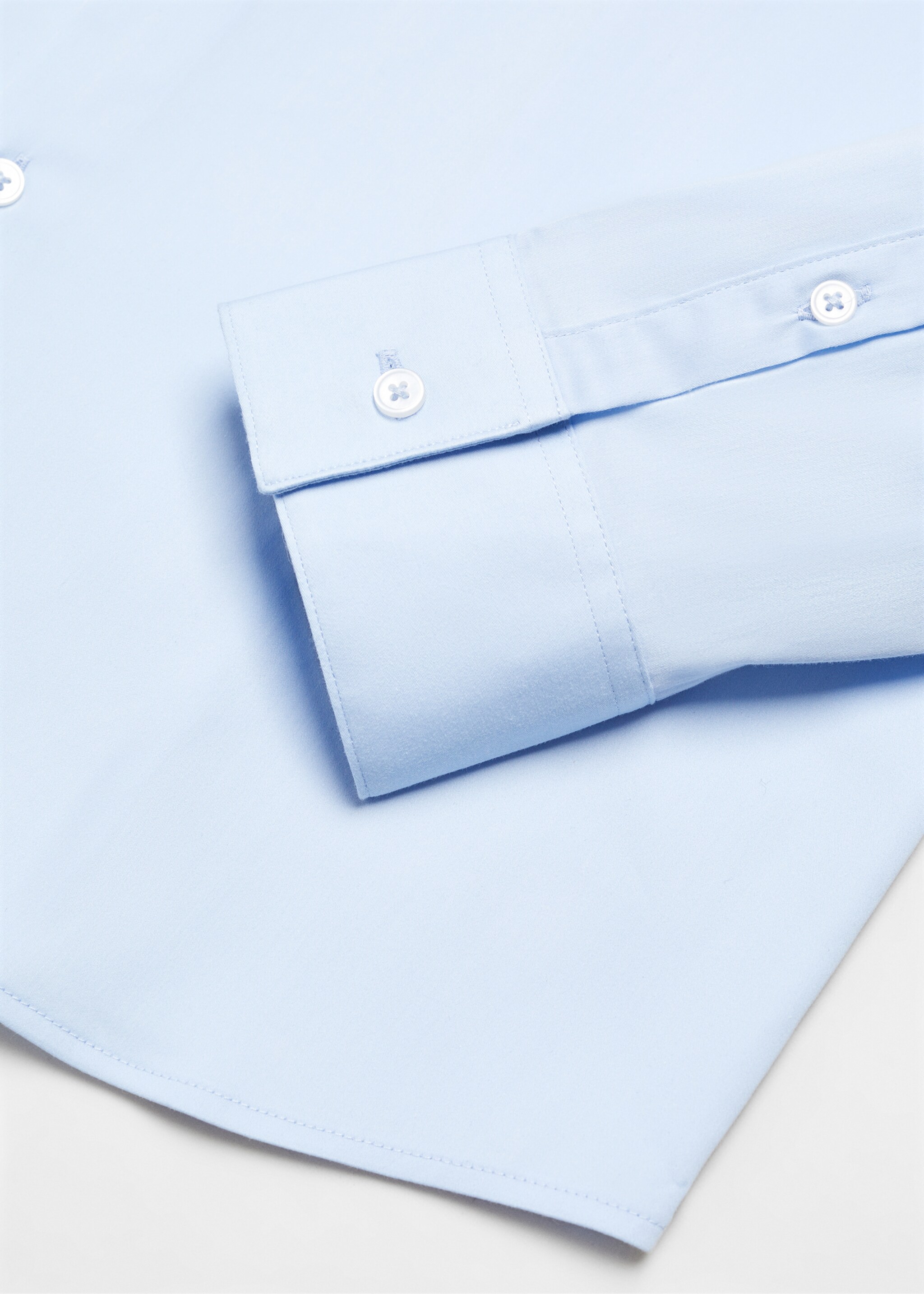 Super slim-fit poplin suit shirt - Details of the article 0