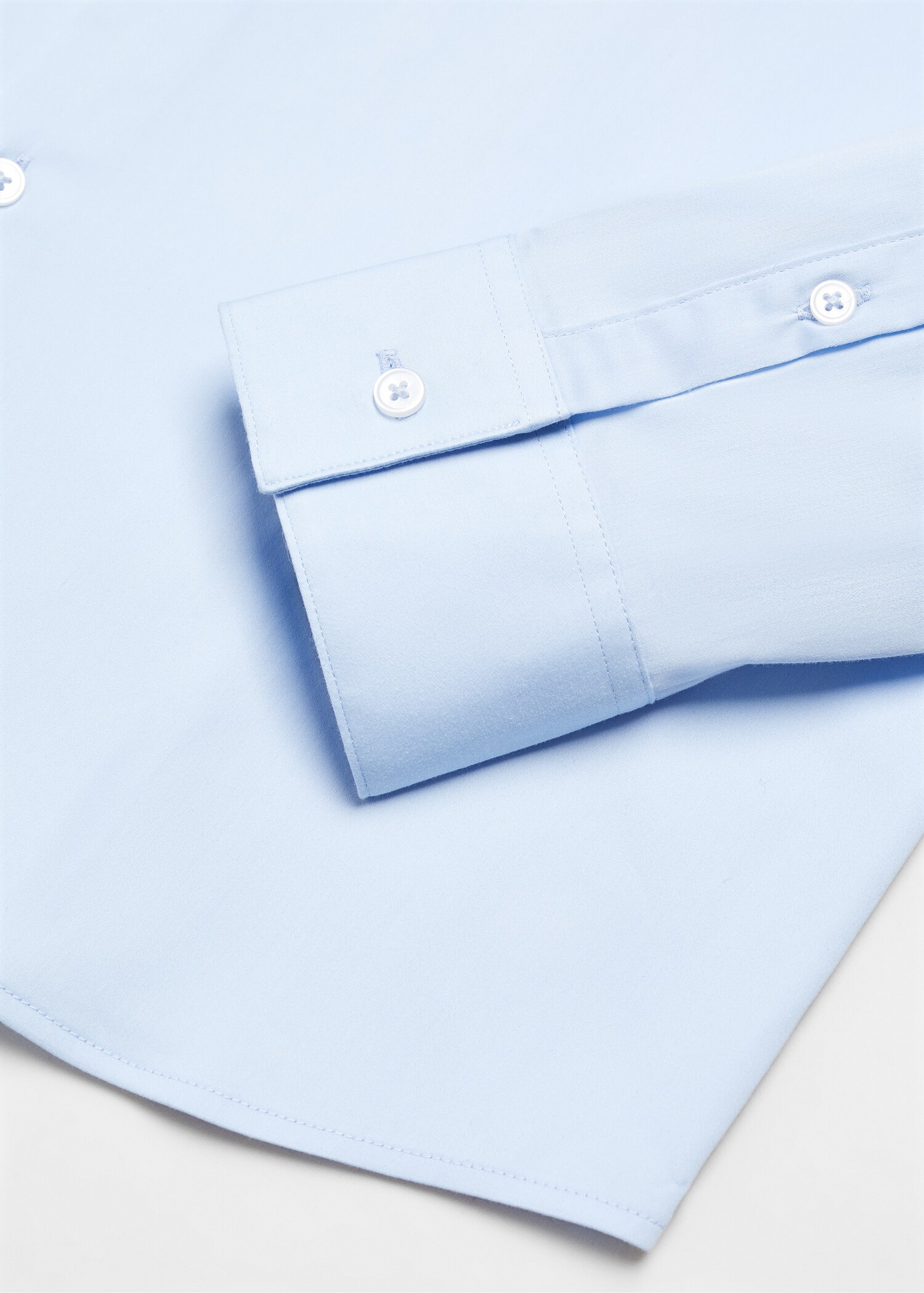 Πουκάμισο κοστουμιού super slim fit ποπλίνα - Λεπτομέρεια του προϊόντος 0
