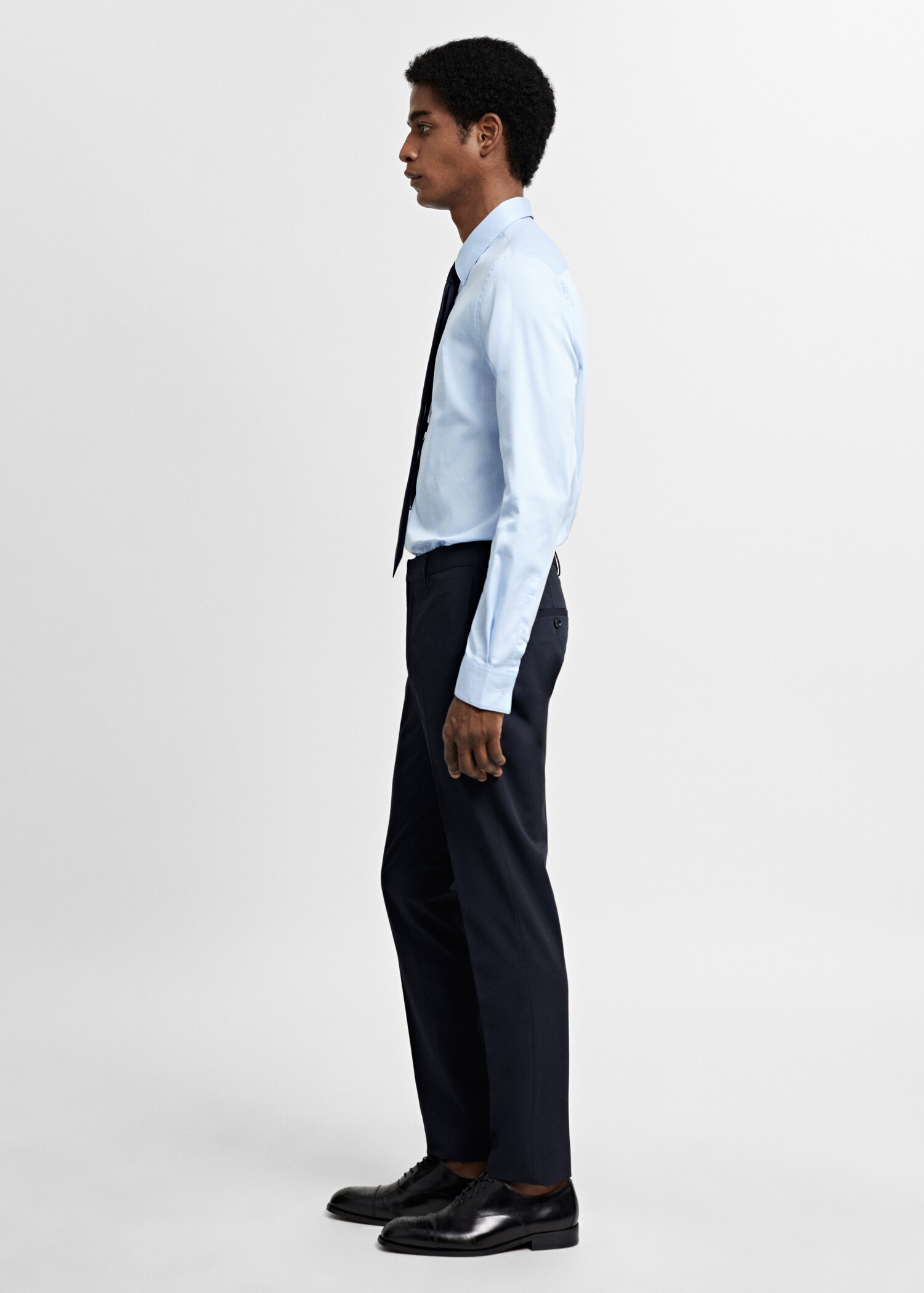 Πουκάμισο κοστουμιού super slim fit ποπλίνα - Λεπτομέρεια του προϊόντος 2