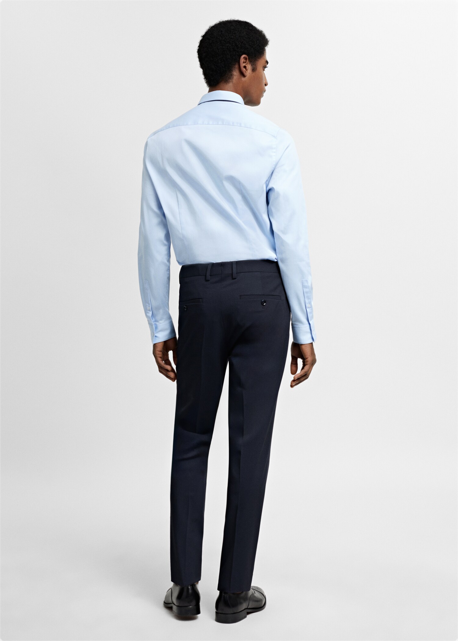 Πουκάμισο κοστουμιού super slim fit ποπλίνα - Πίσω όψη προϊόντος