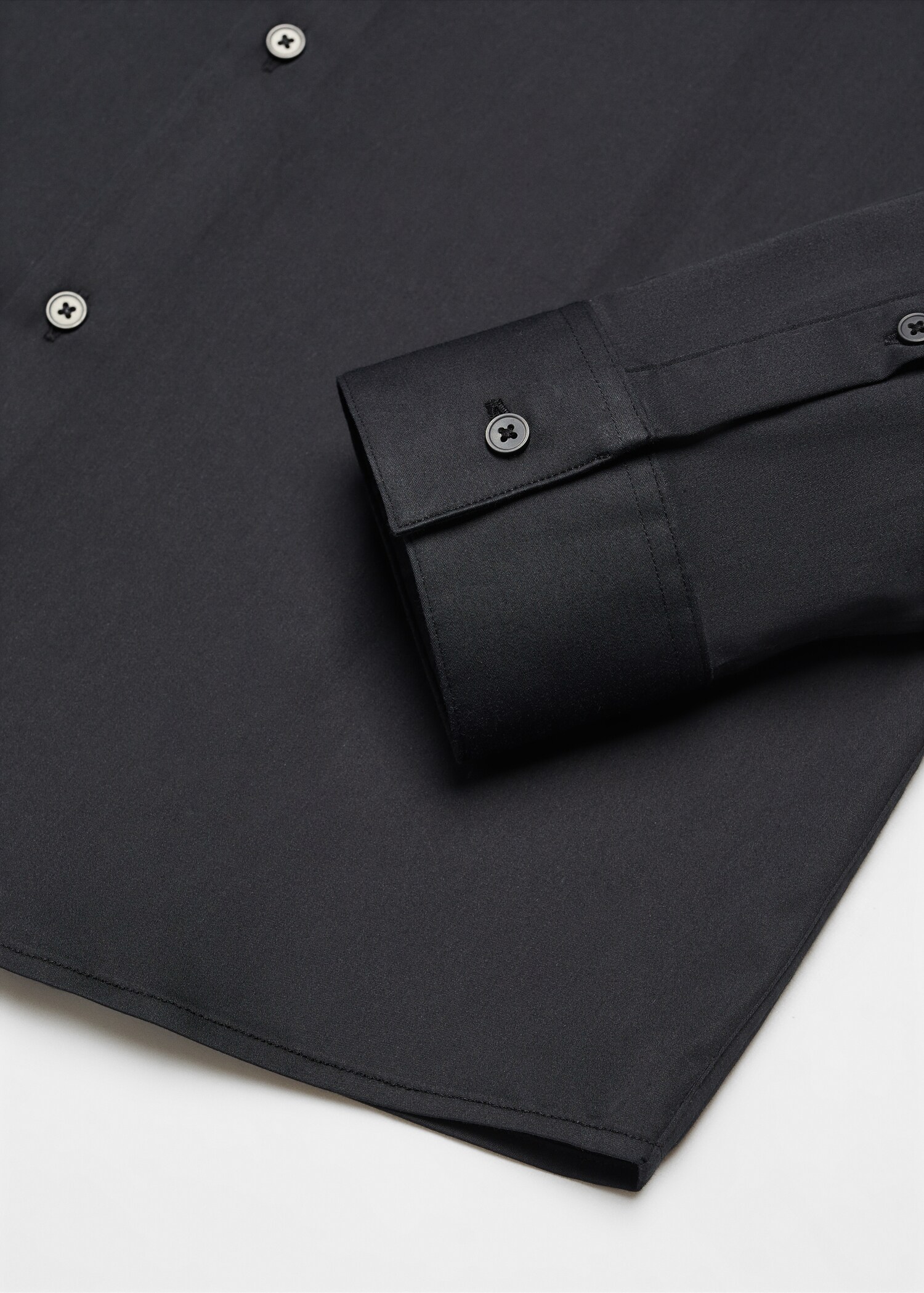 Πουκάμισο κοστουμιού super slim fit ποπλίνα - Λεπτομέρεια του προϊόντος 0