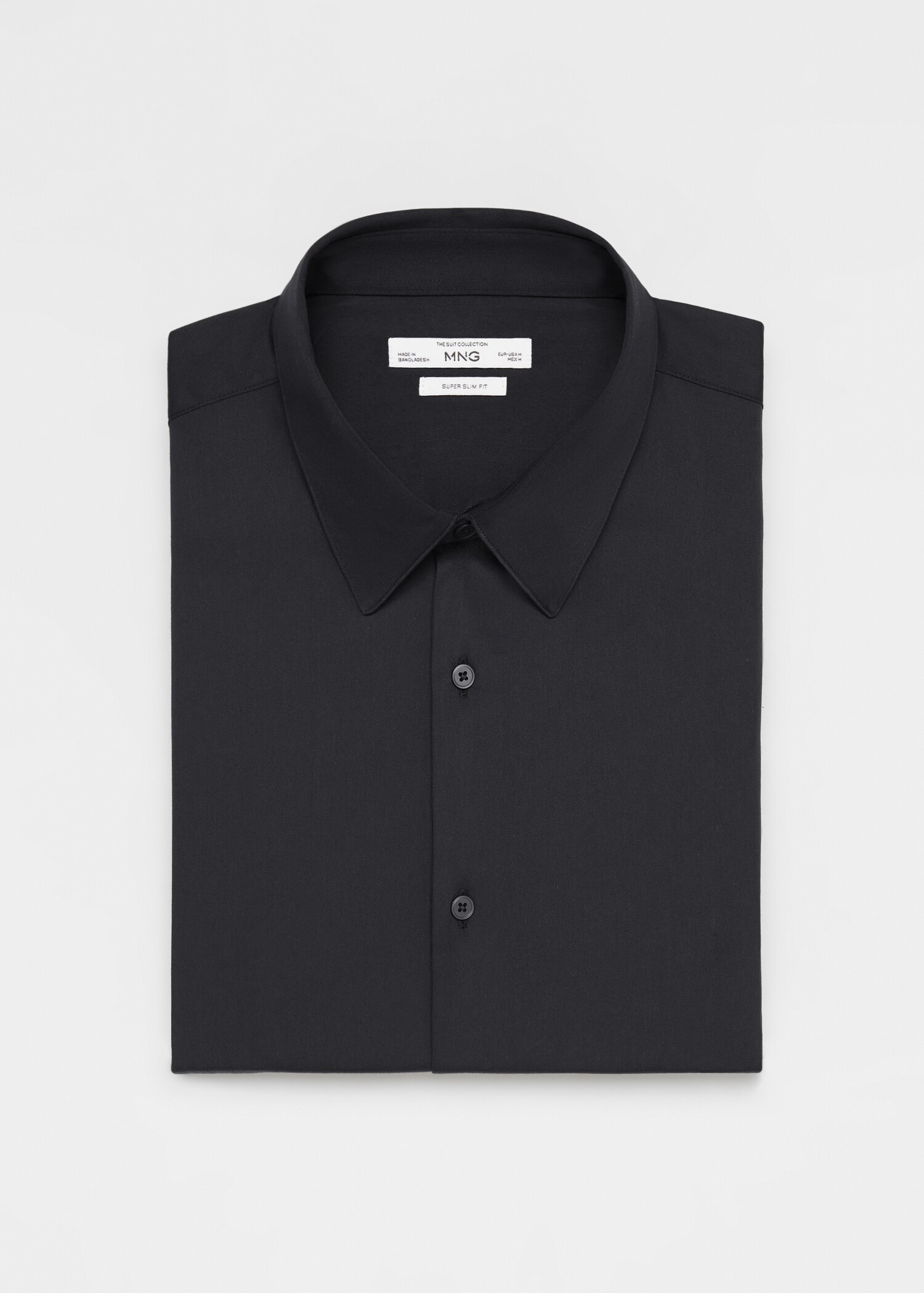 Πουκάμισο κοστουμιού super slim fit ποπλίνα - Λεπτομέρεια του προϊόντος 8