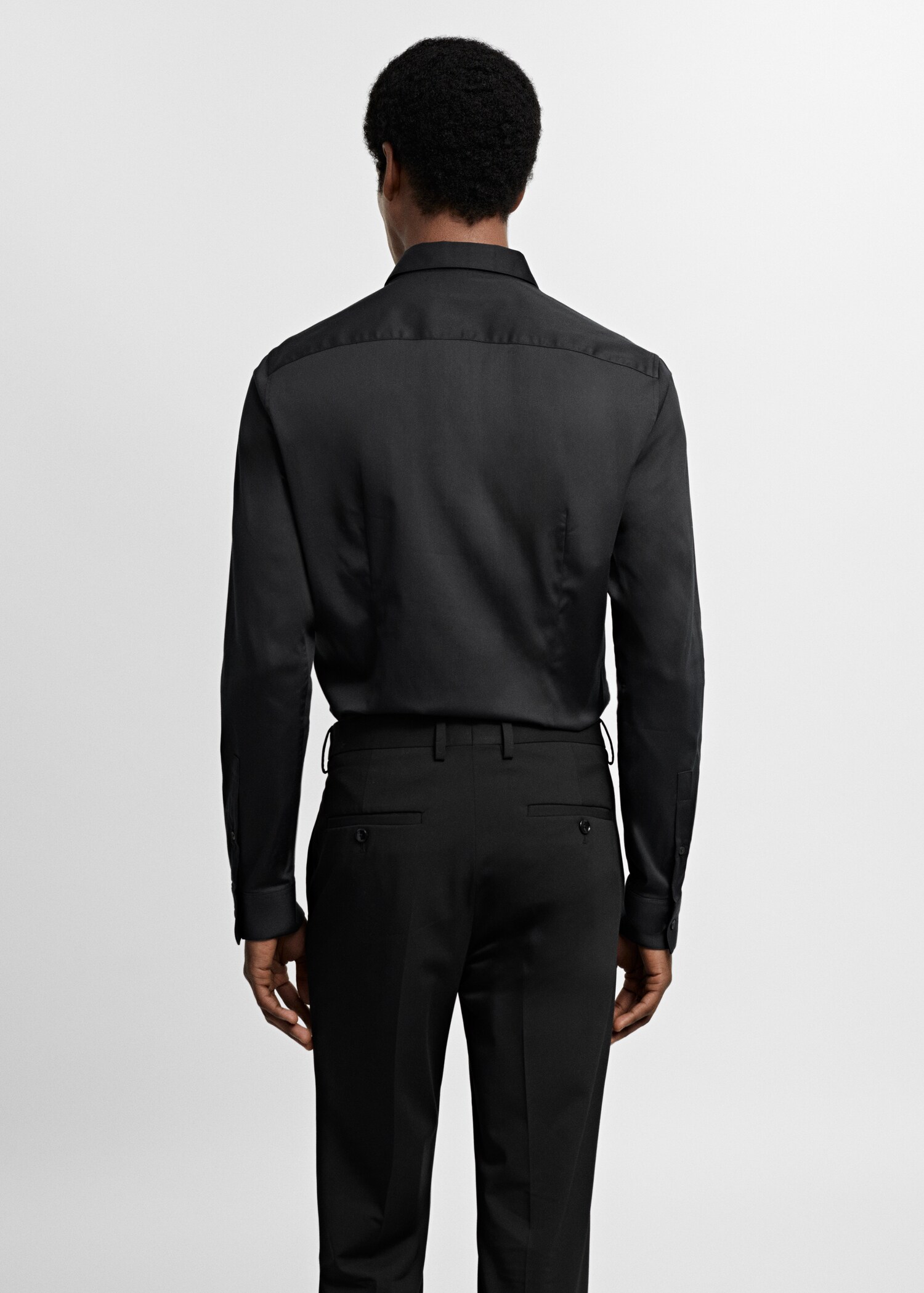 Πουκάμισο κοστουμιού super slim fit ποπλίνα - Πίσω όψη προϊόντος