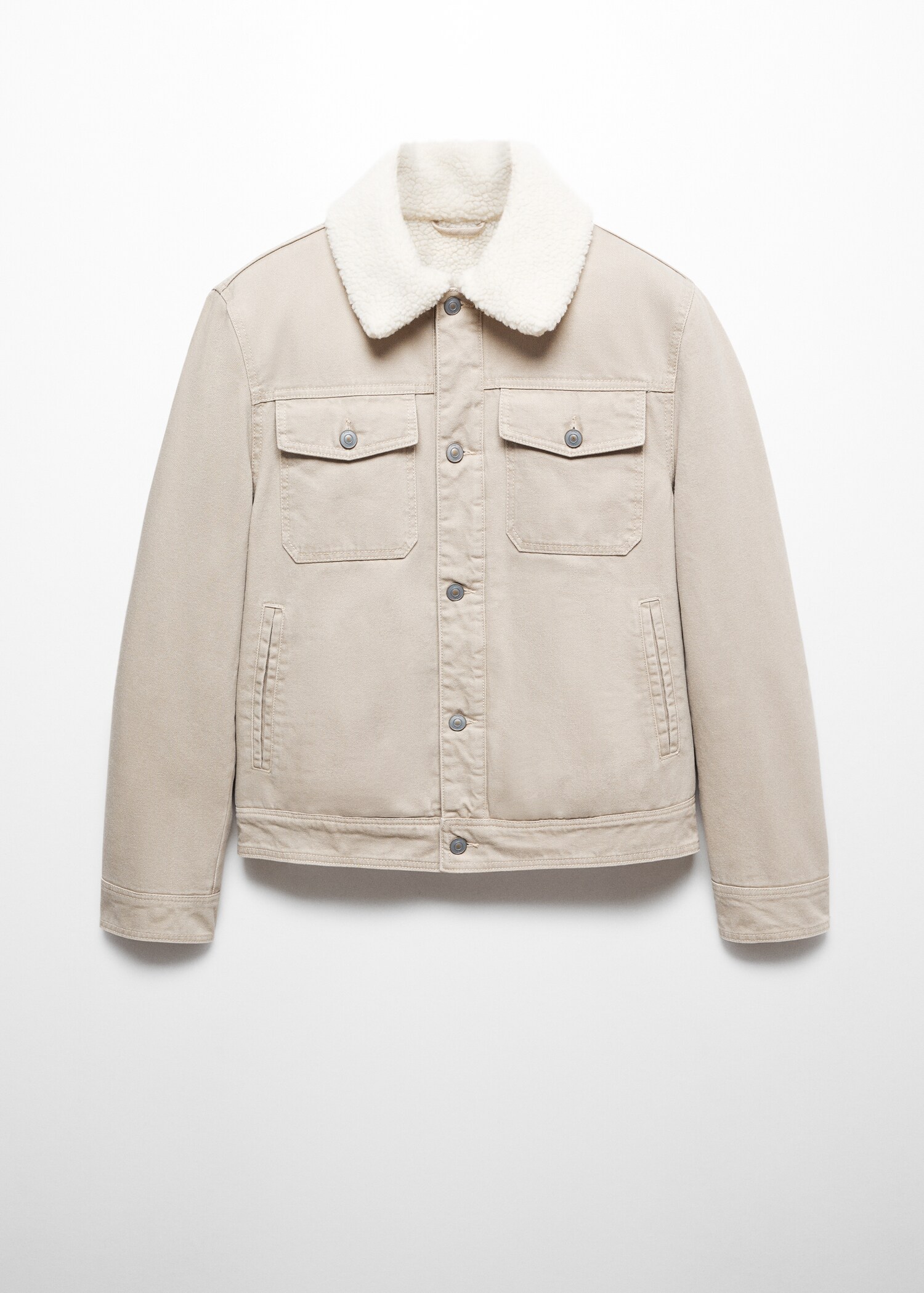 Shearling denim jacket - Article without model