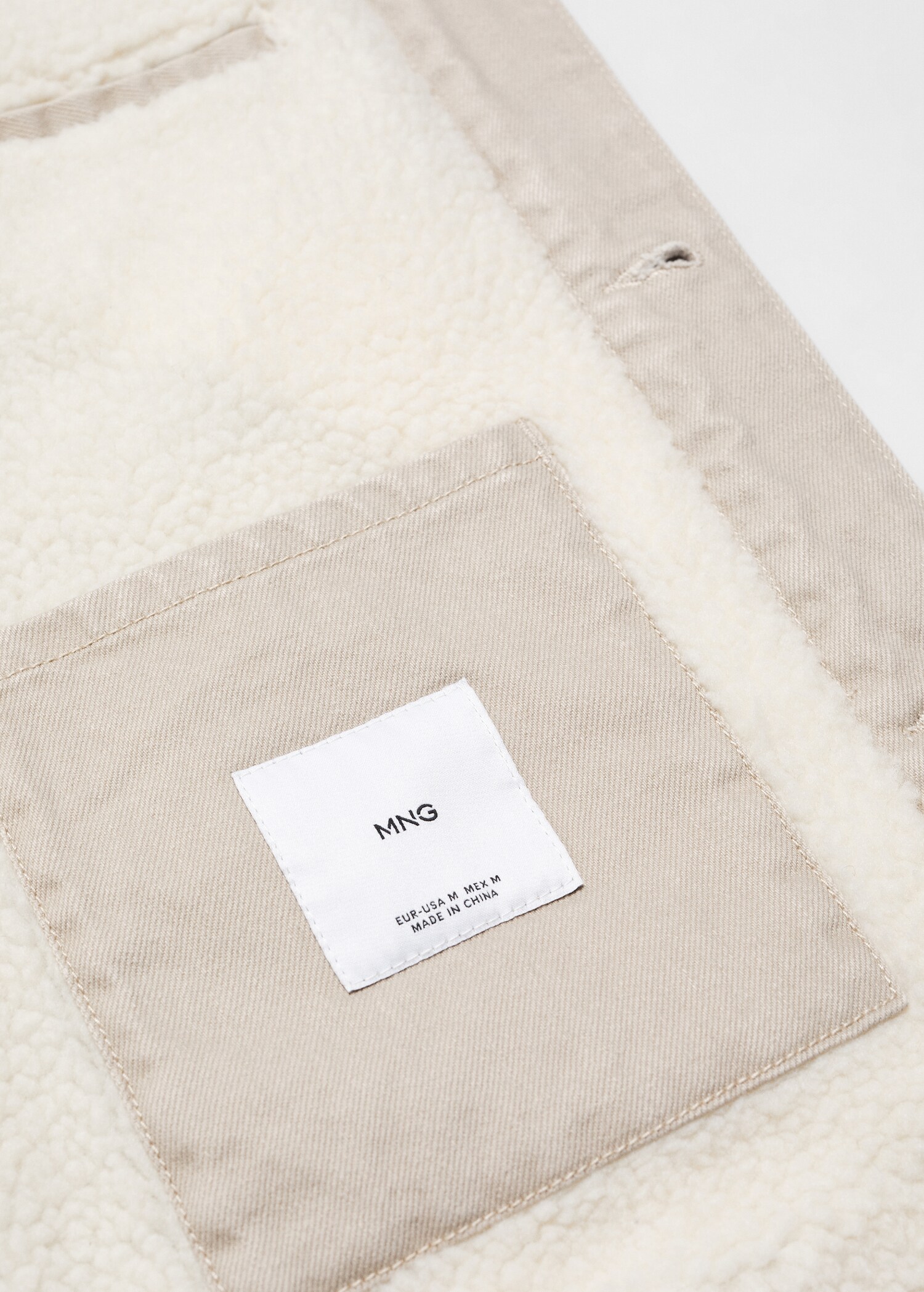 Shearling denim jacket - Details of the article 8
