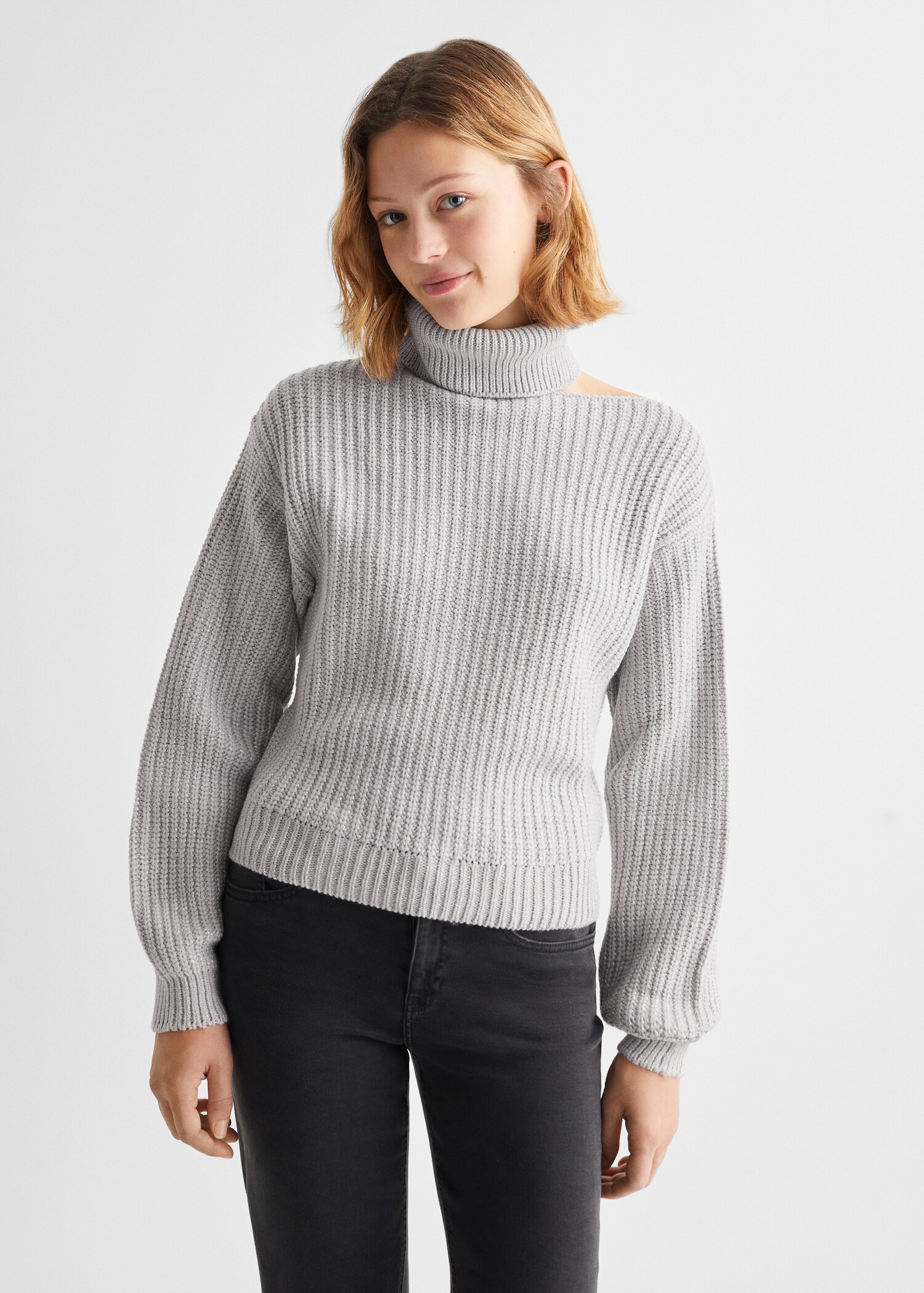 Strickpullover mit Rollkragen - Mittlere Ansicht