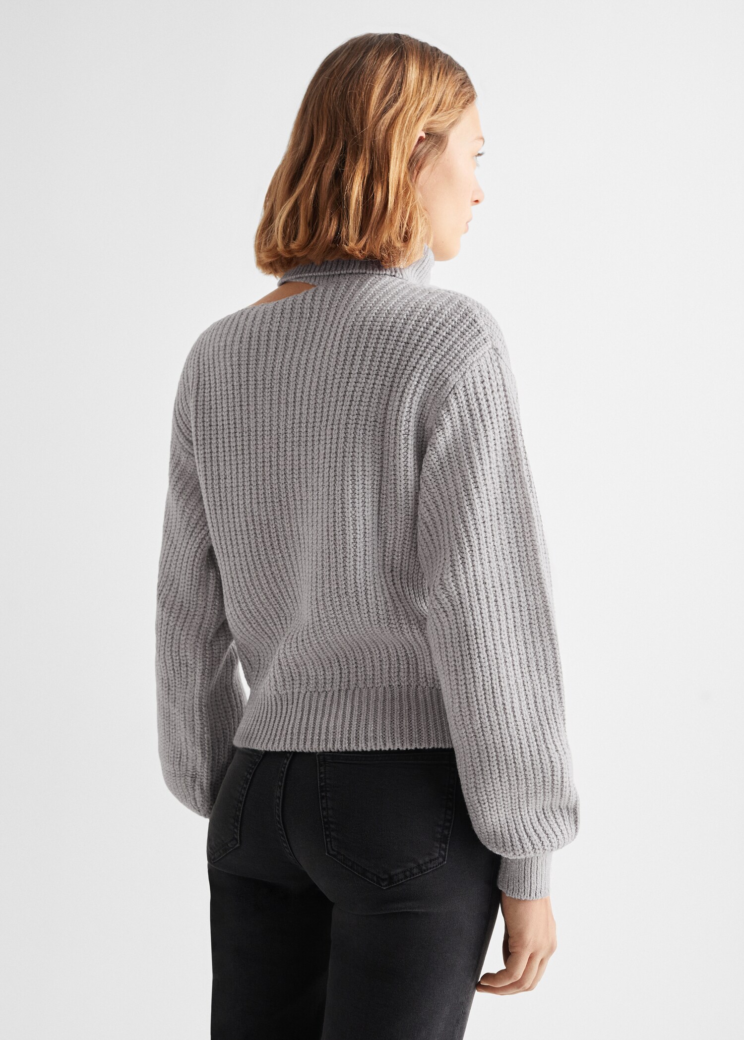 Strickpullover mit Rollkragen - Rückseite des Artikels