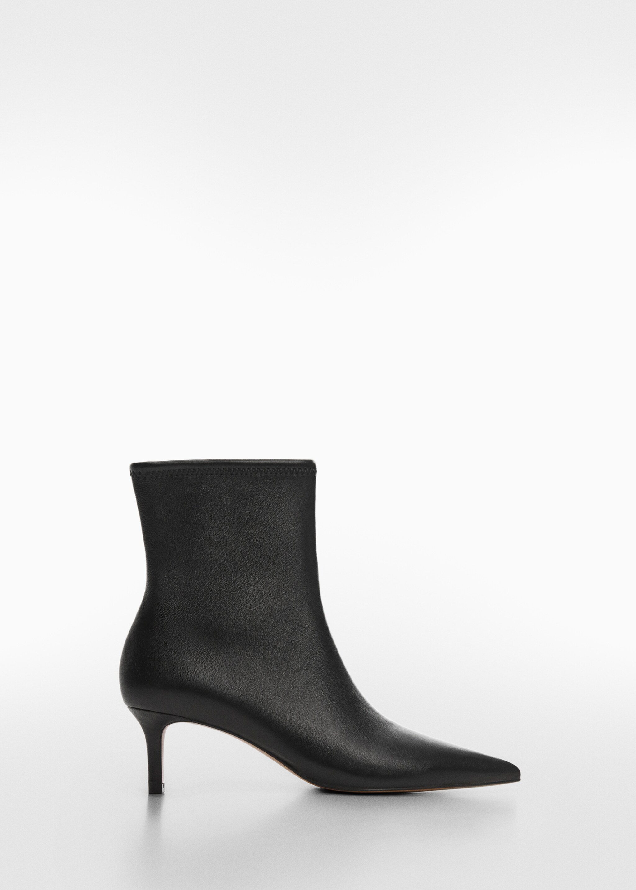 Leder-Stiefelette mit Kittenheel - Artikel ohne Model