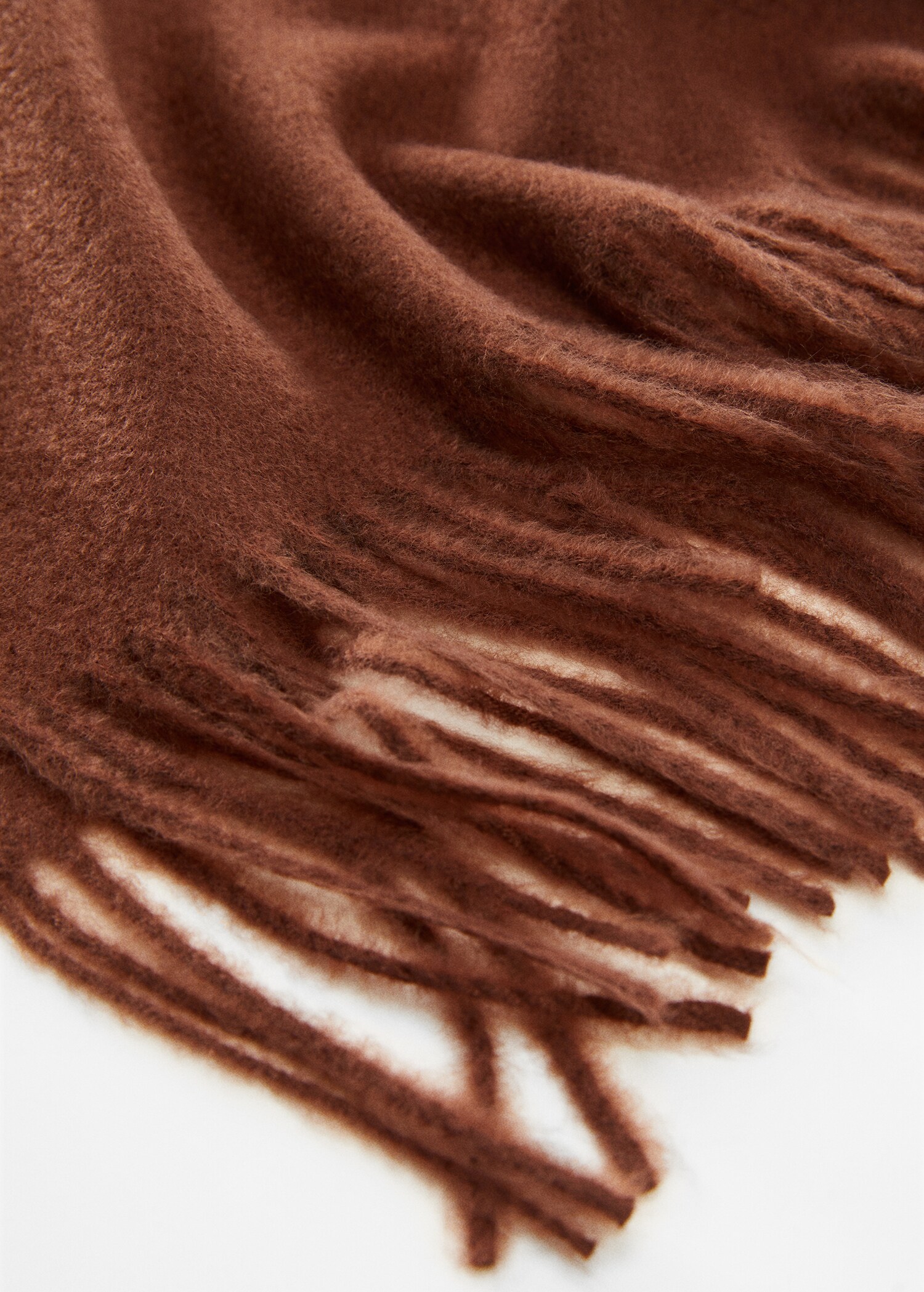 Fringed edge scarf - Medium plane