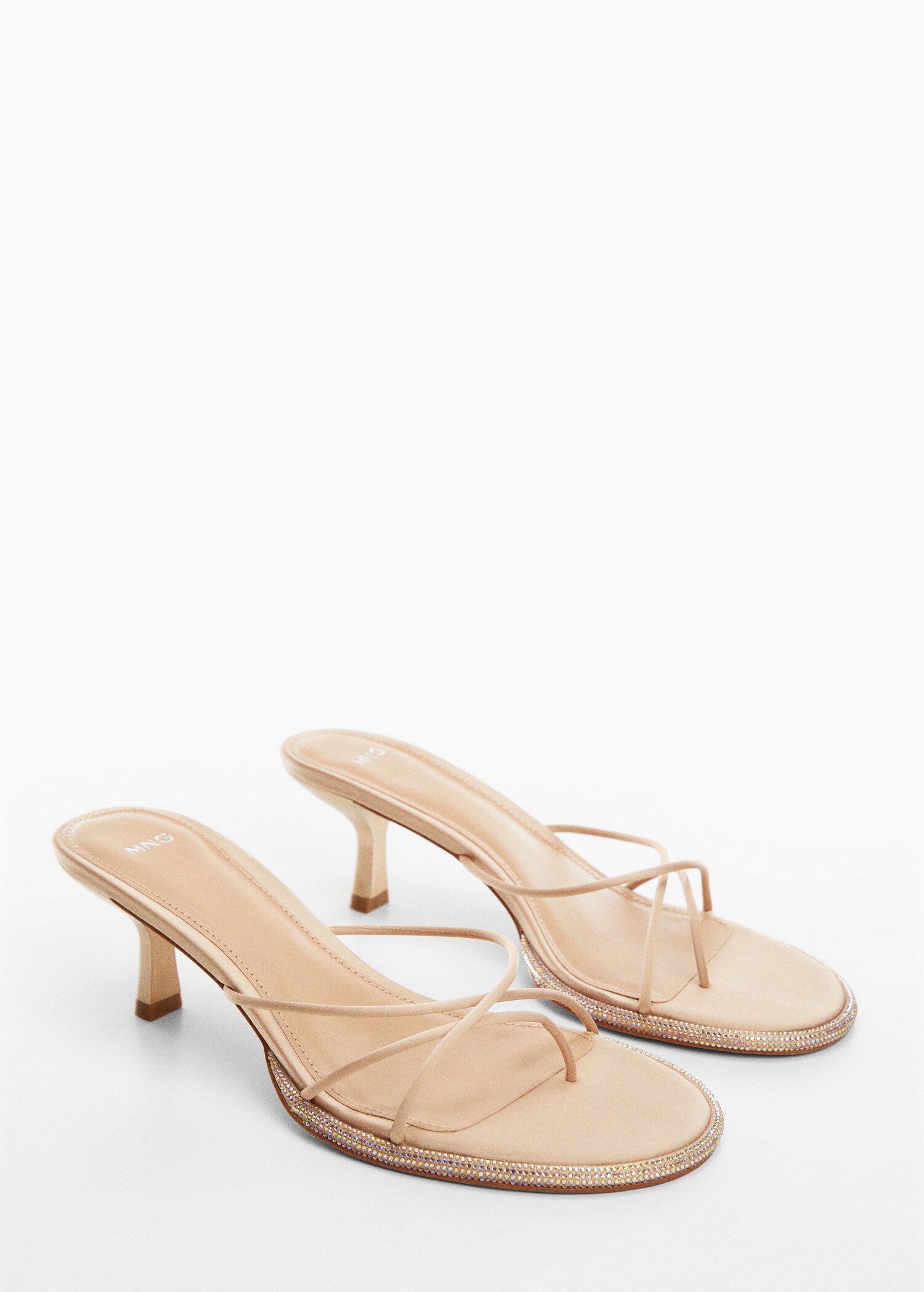 Sandalette mit Strassdetail - Mittlere Ansicht