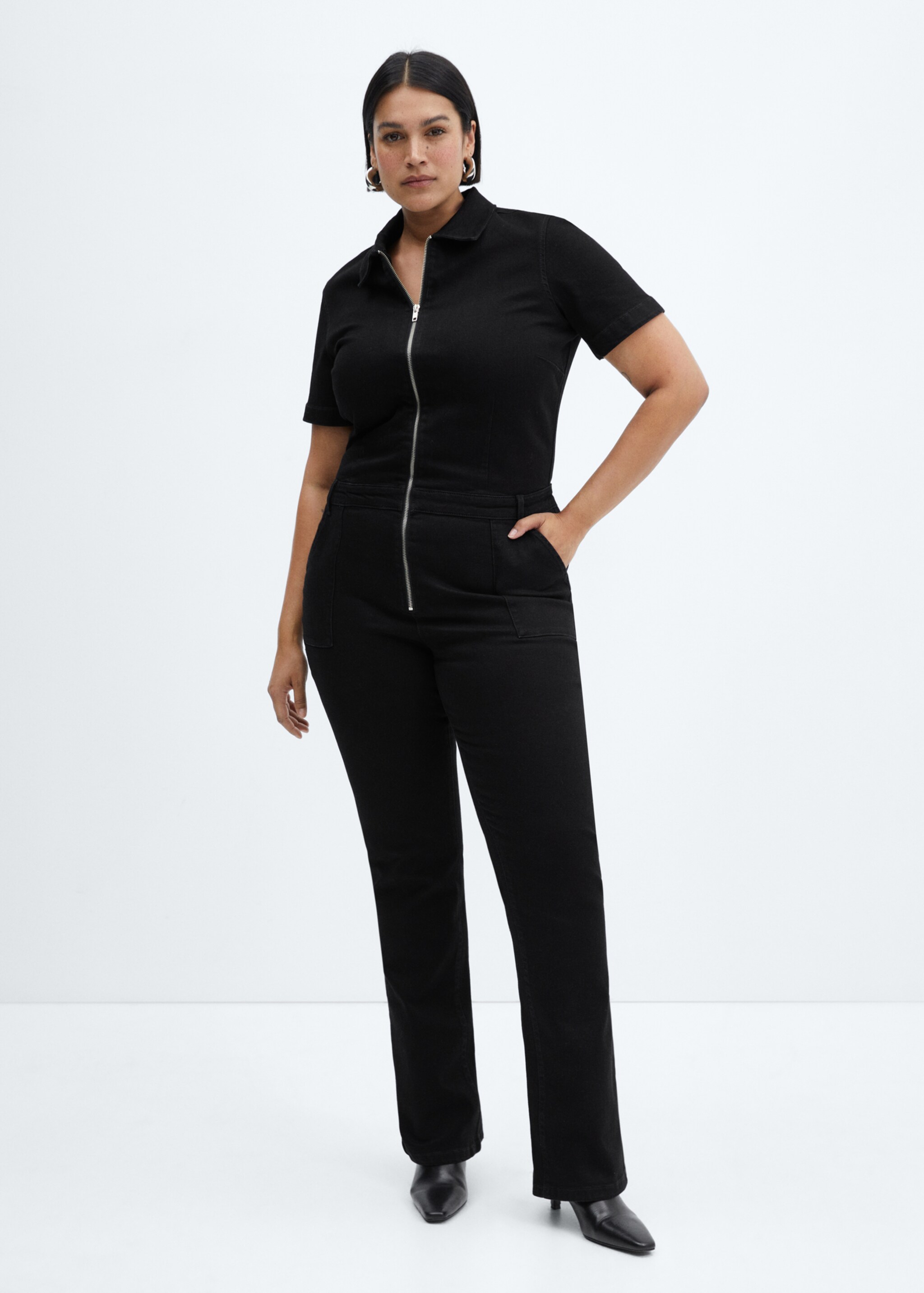 Jeans-Jumpsuit mit Reißverschluss - Detail des Artikels 3