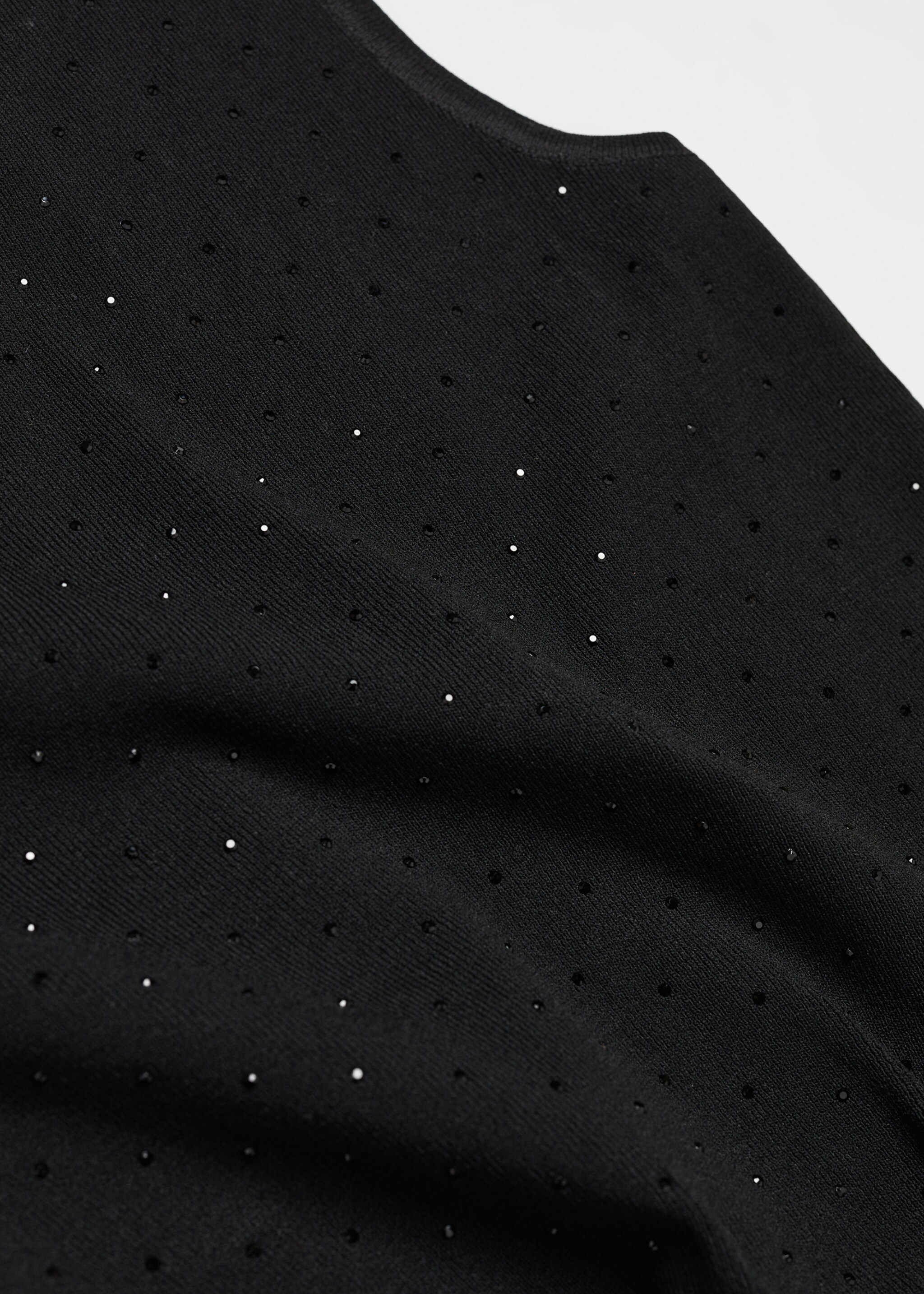 Asymmetrische crop top - Detail van het artikel 8, Zwart. Ref: 67050360-00.