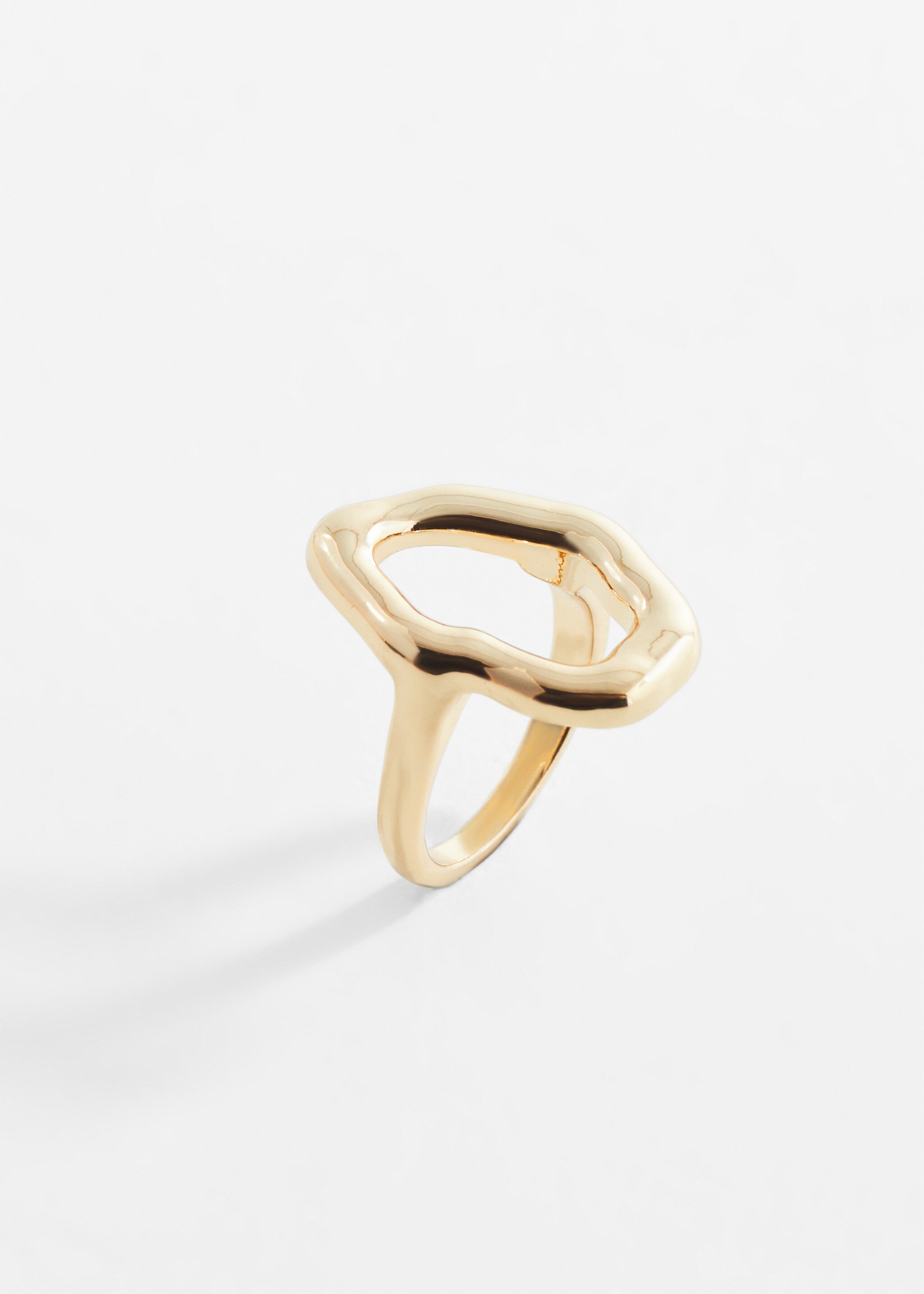 Ring with square design - Medium plane