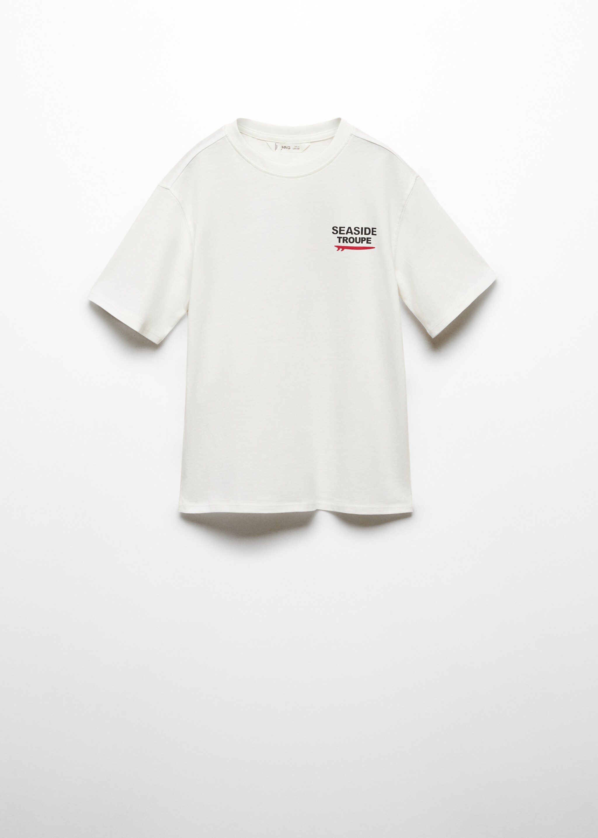 Camiseta estampada algodón - Artículo sin modelo, Blanco roto. Ref: 67050429-00.
