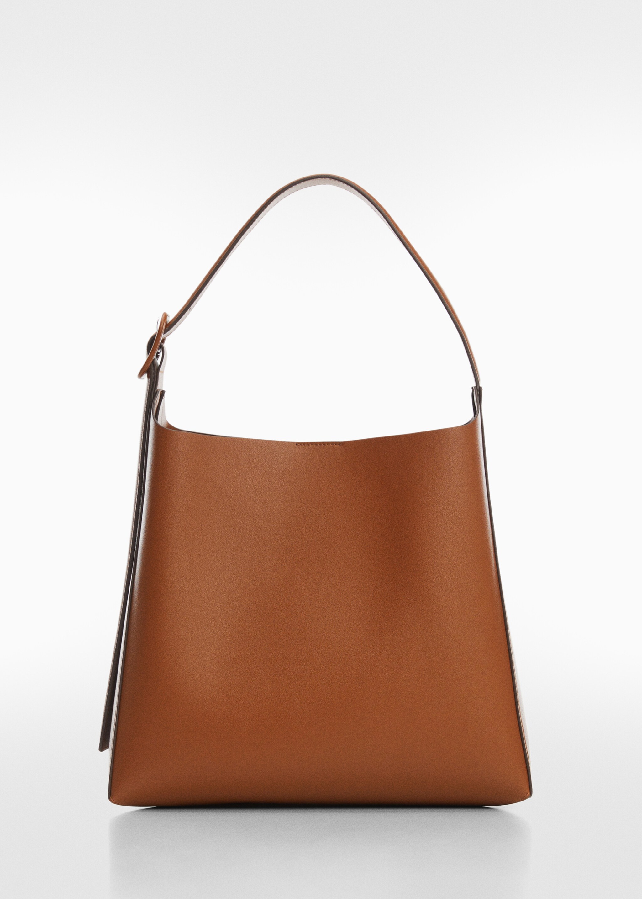 Shopper bag with buckle - Article without model, Leather. Ref: 67050436-00.