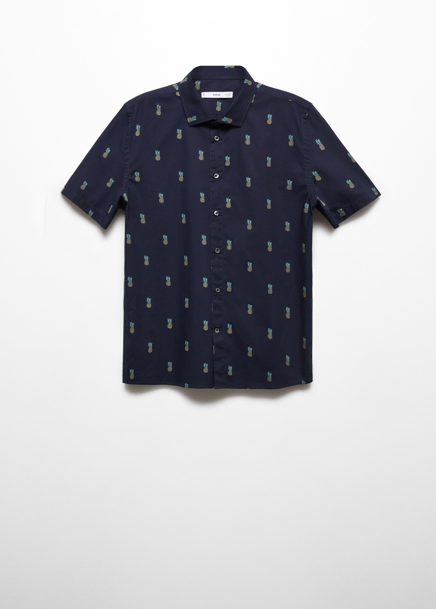 Hemd aus 100 % Baumwolle mit Ananas-Muster - Artikel ohne Model