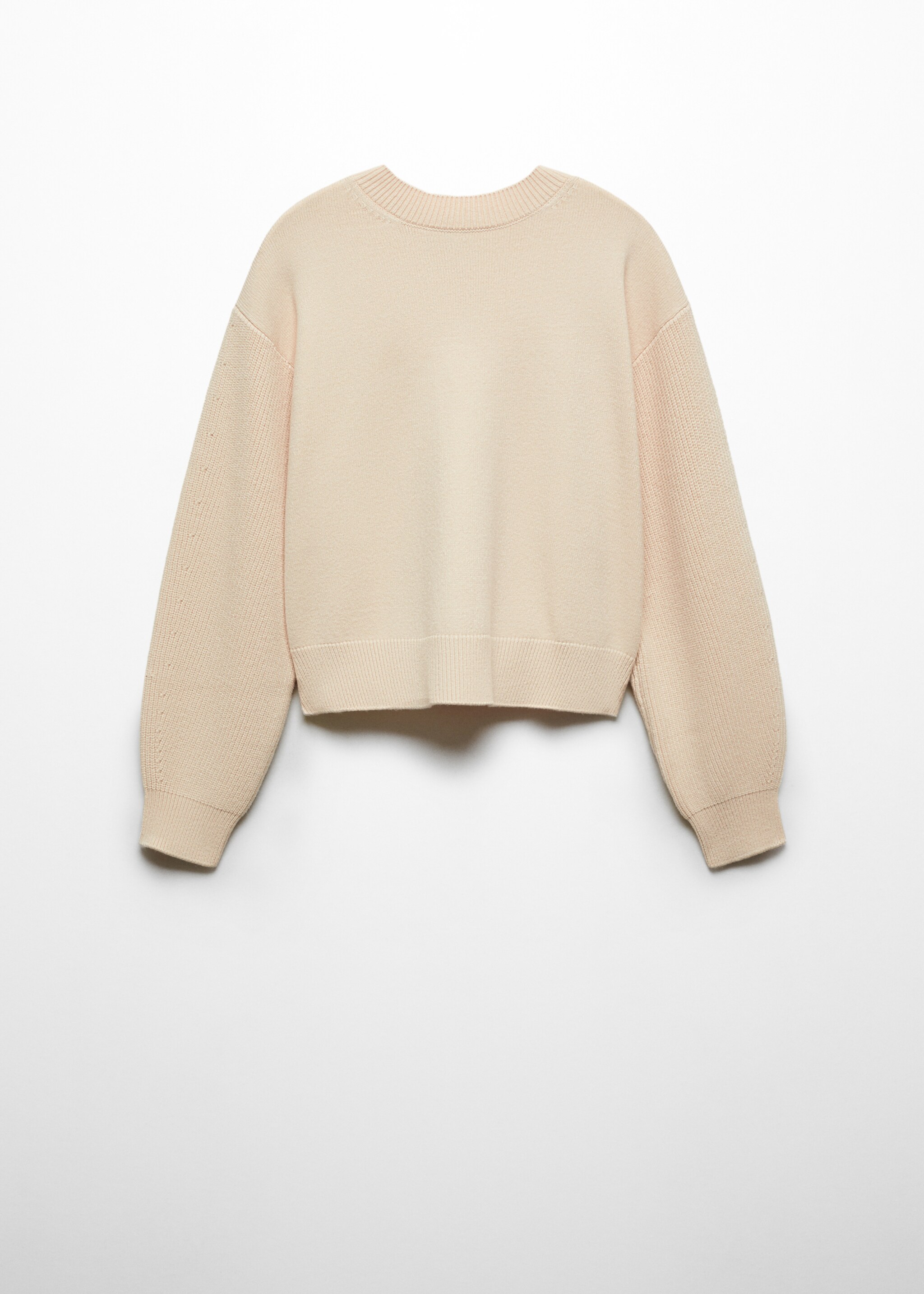 Round-neck knitted sweater - Article without model