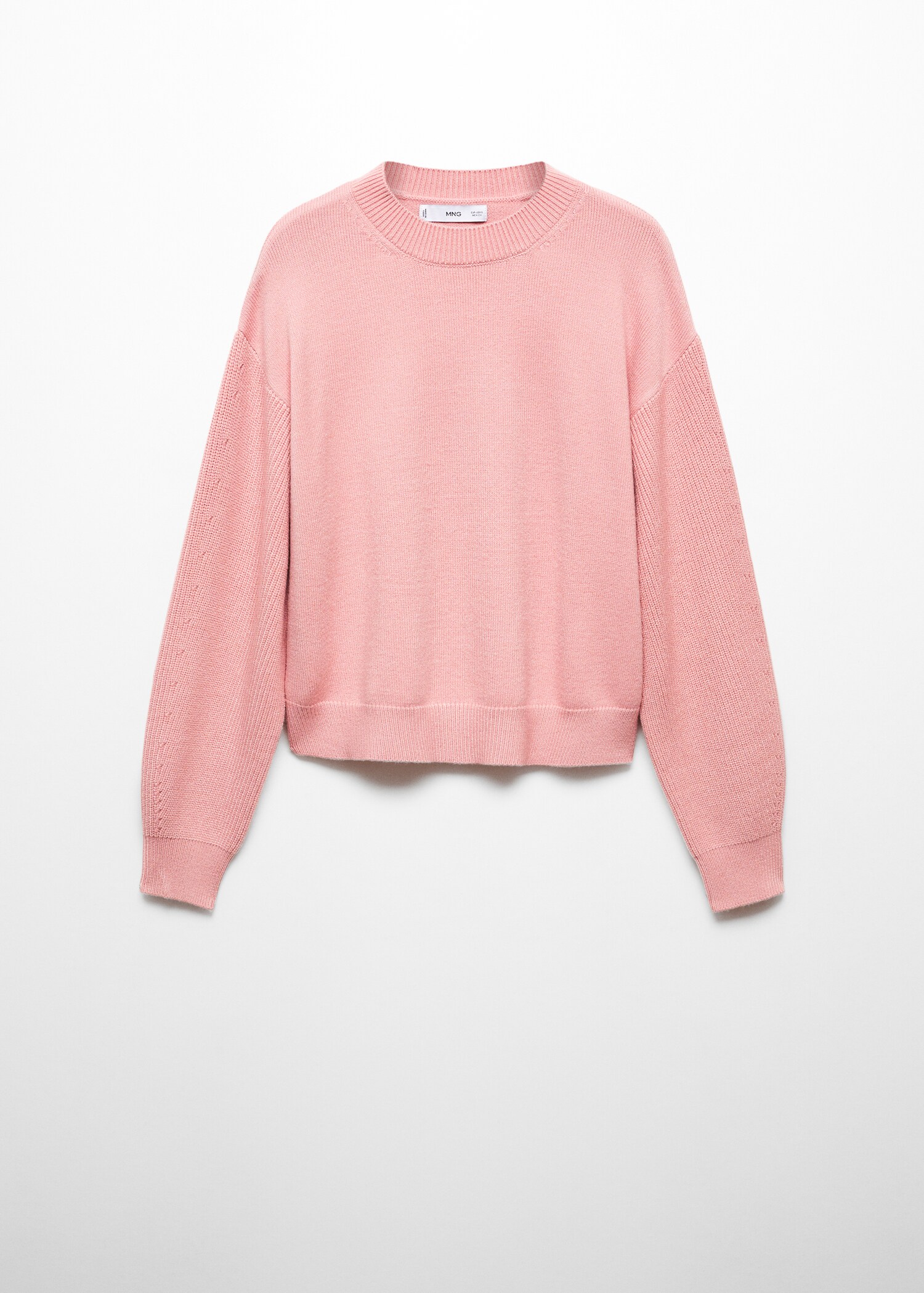 Round-neck knitted sweater - Article without model