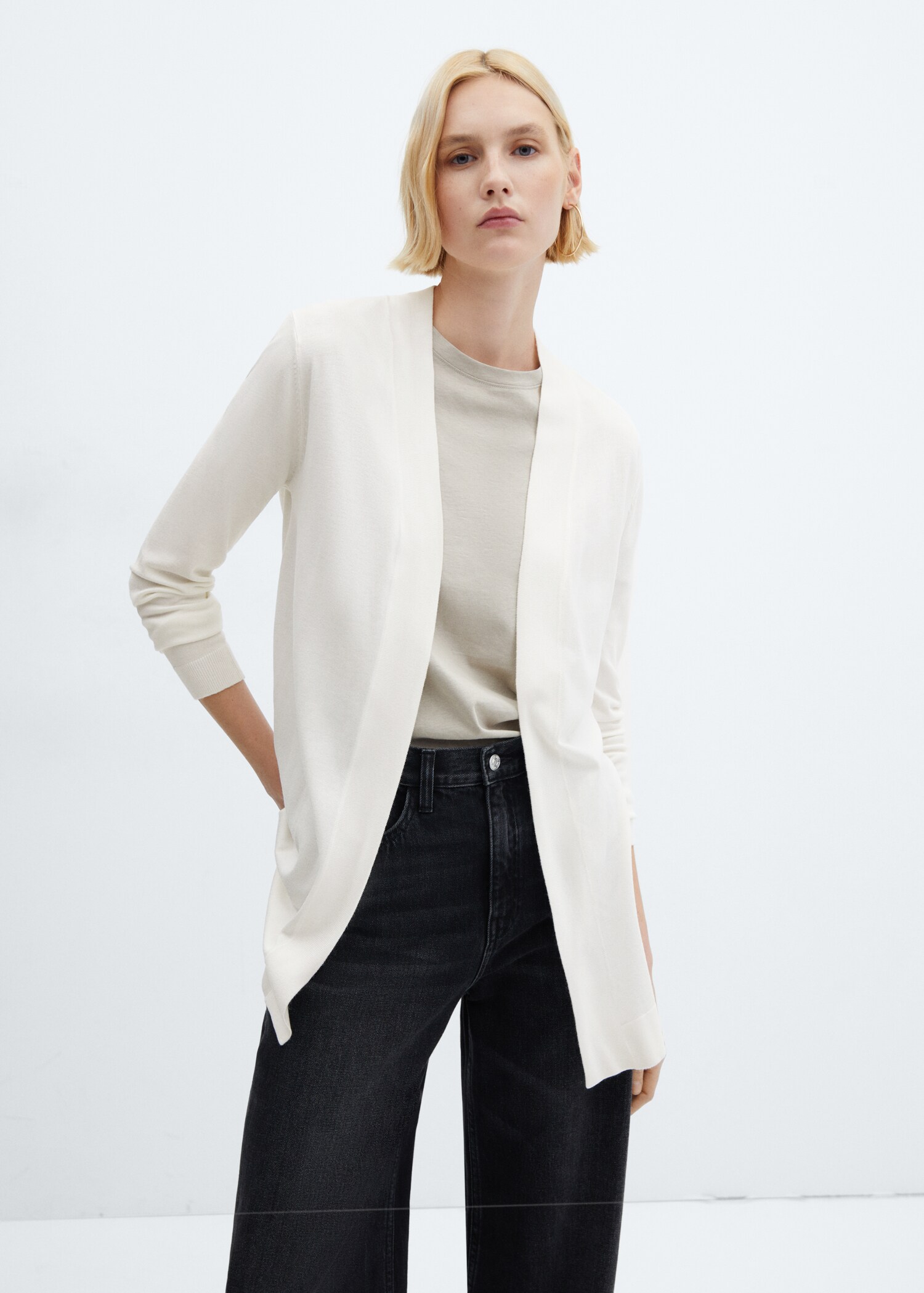 Fine-knit cardigan - Medium plane