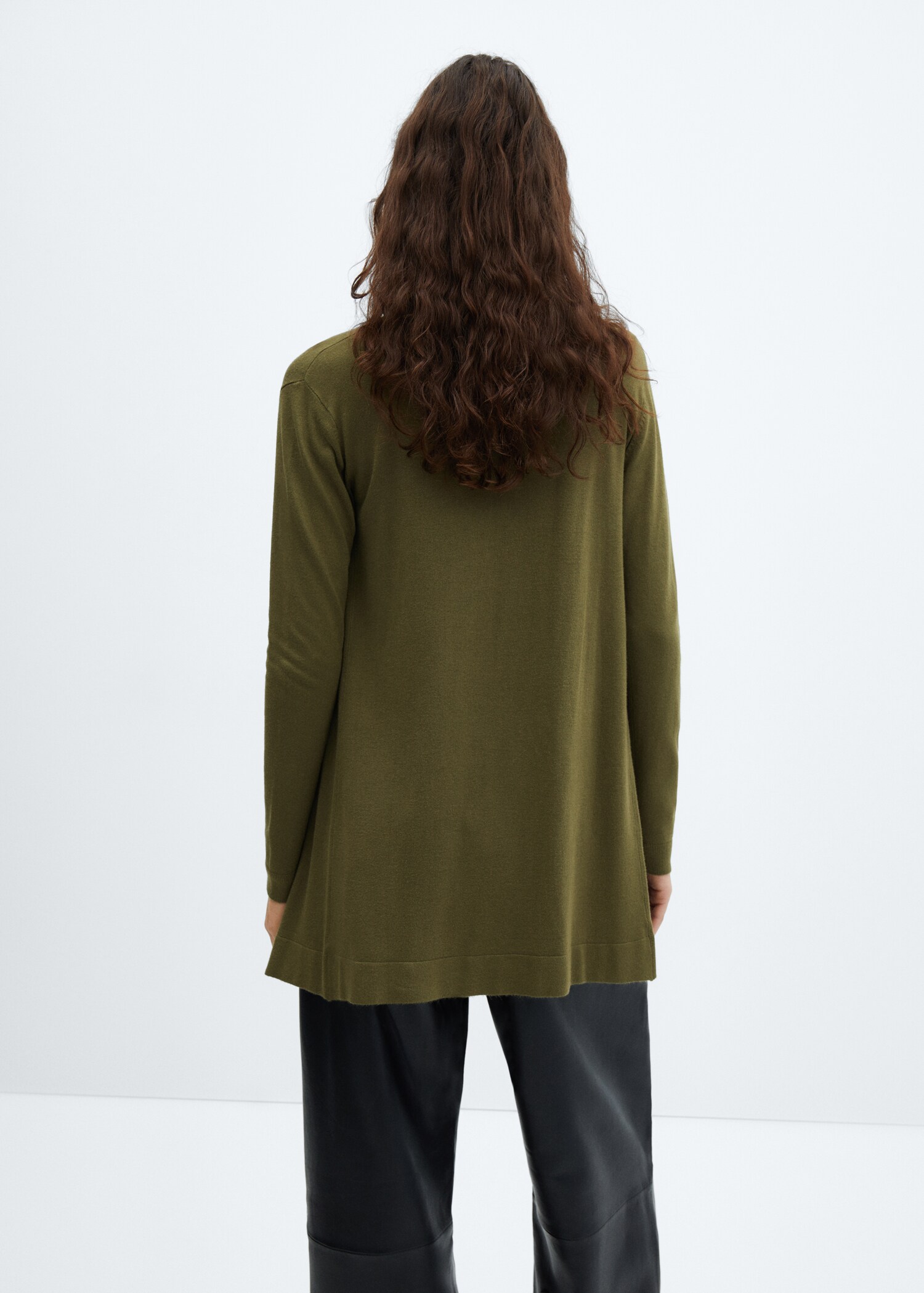 Fine-knit cardigan - Reverse of the article