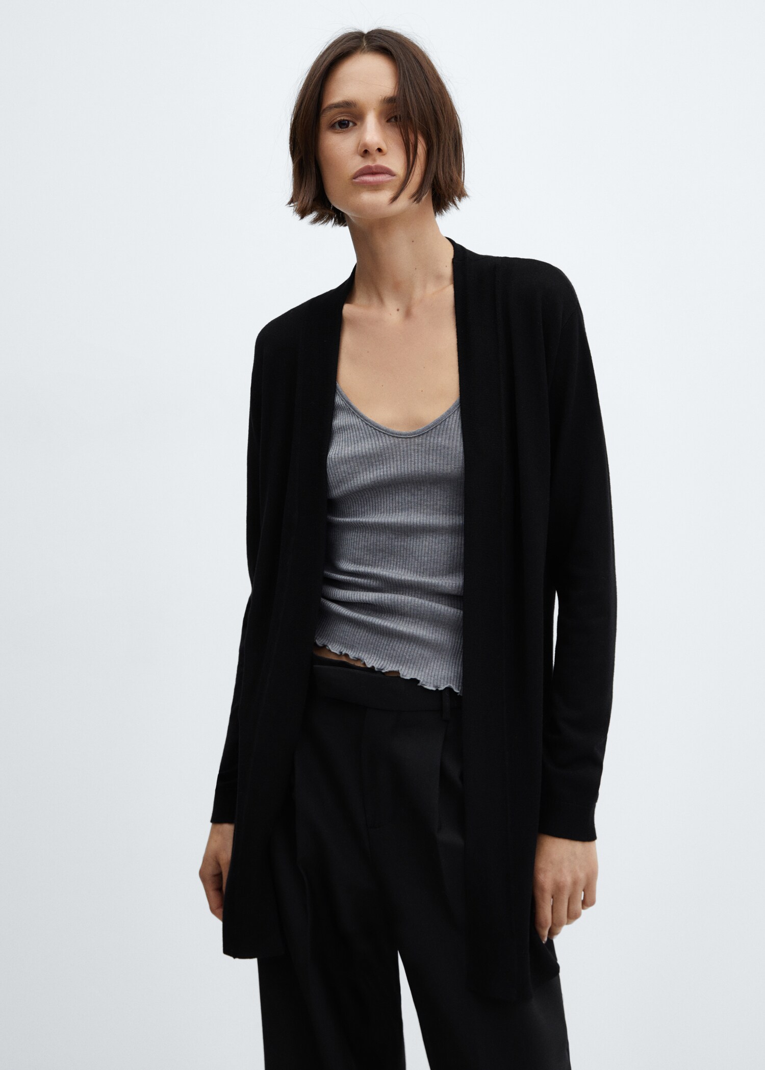 Fine-knit cardigan - Medium plane