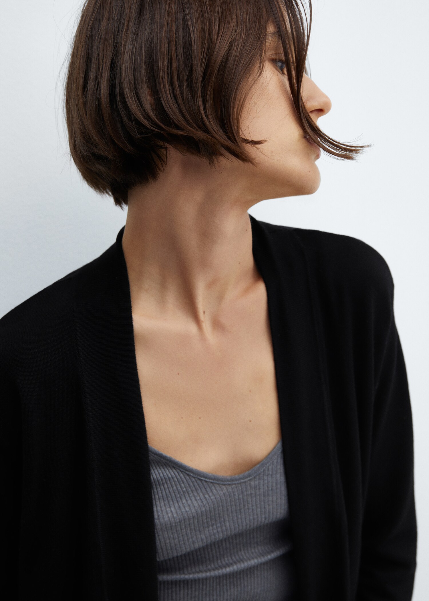 Fine-knit cardigan - Details of the article 1