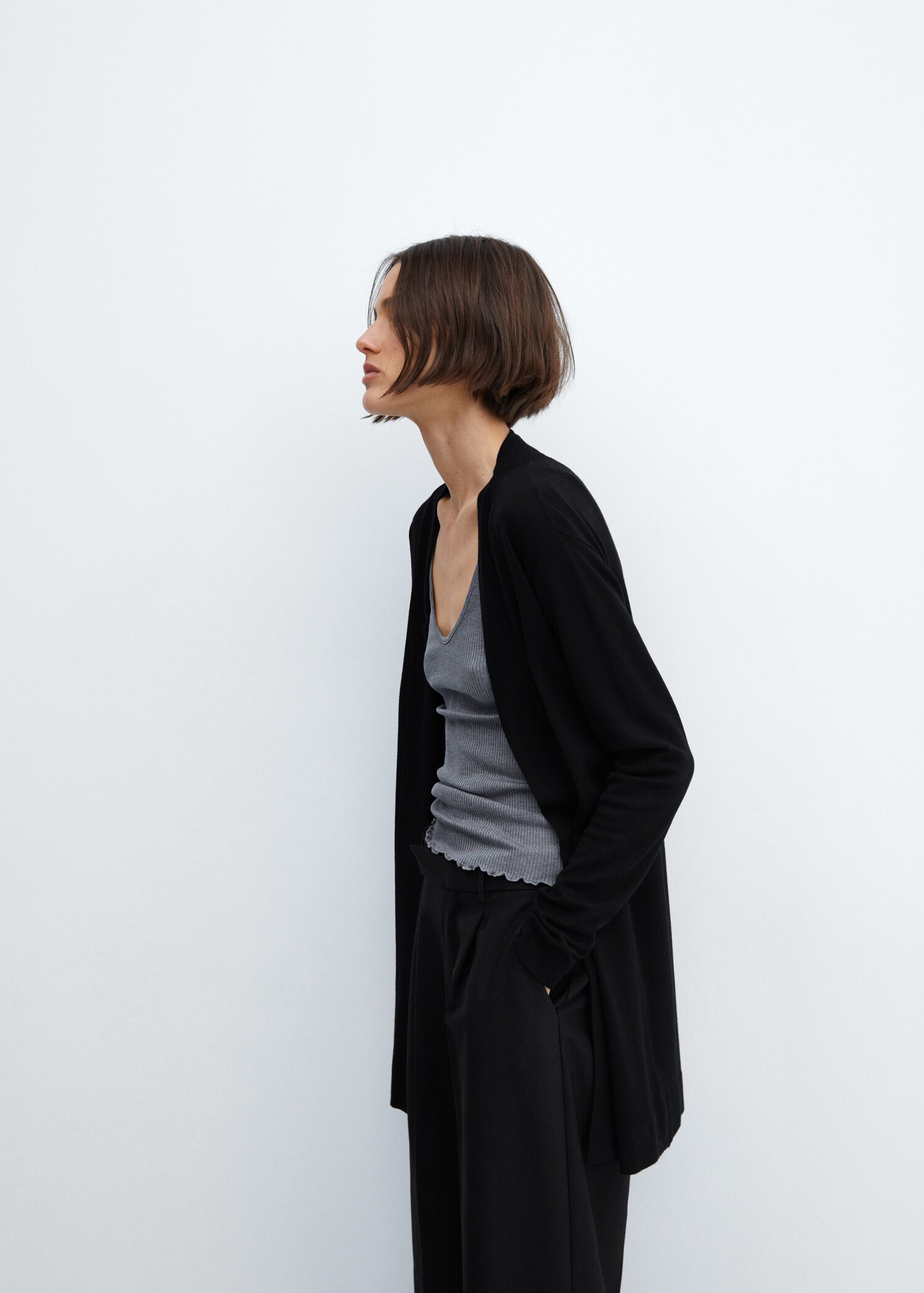 Fine-knit cardigan - Details of the article 2