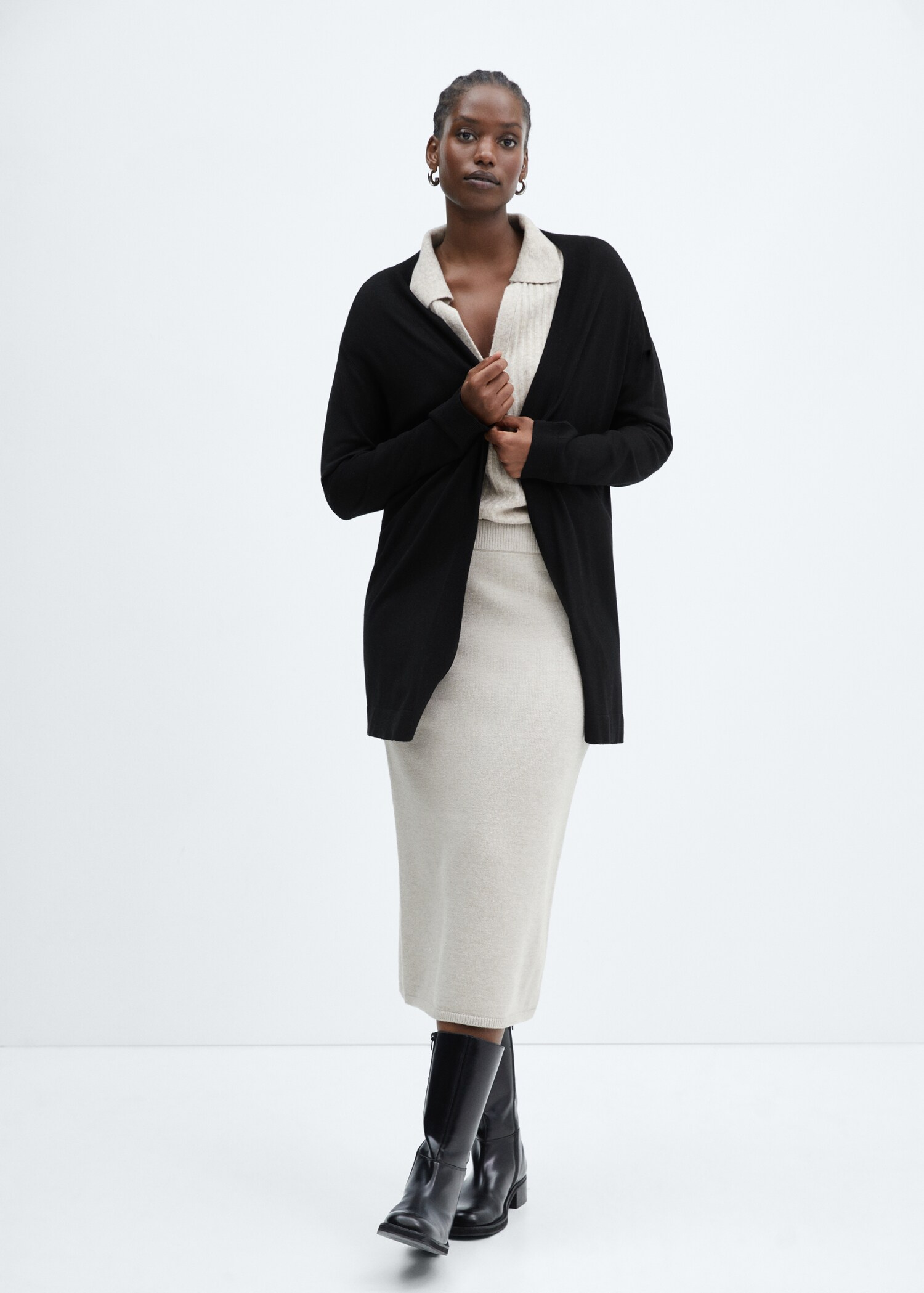Fine-knit cardigan - Details of the article 3