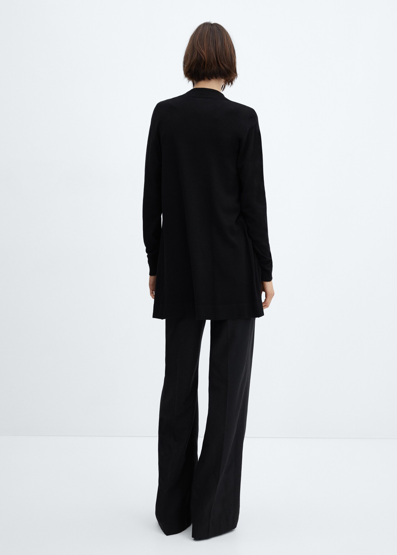 Fine-knit cardigan - Reverse of the article