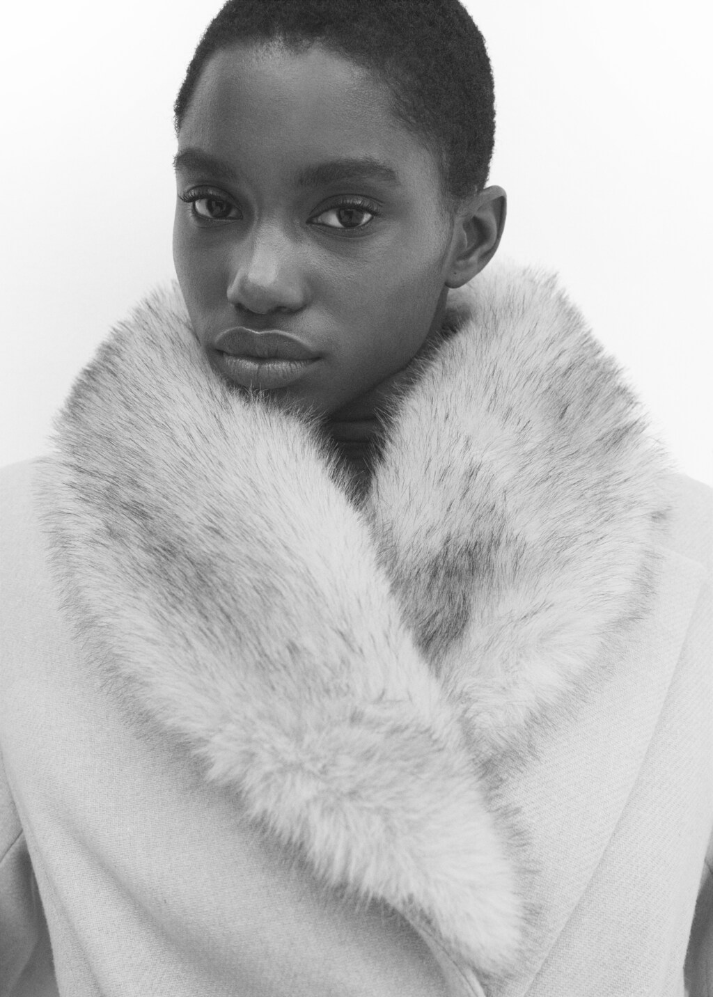 ★美品★ トゥモローランド　Manteco モヘアコート　定価85000円 Manteco wool coat with detachable fur collar - Women | MANGO