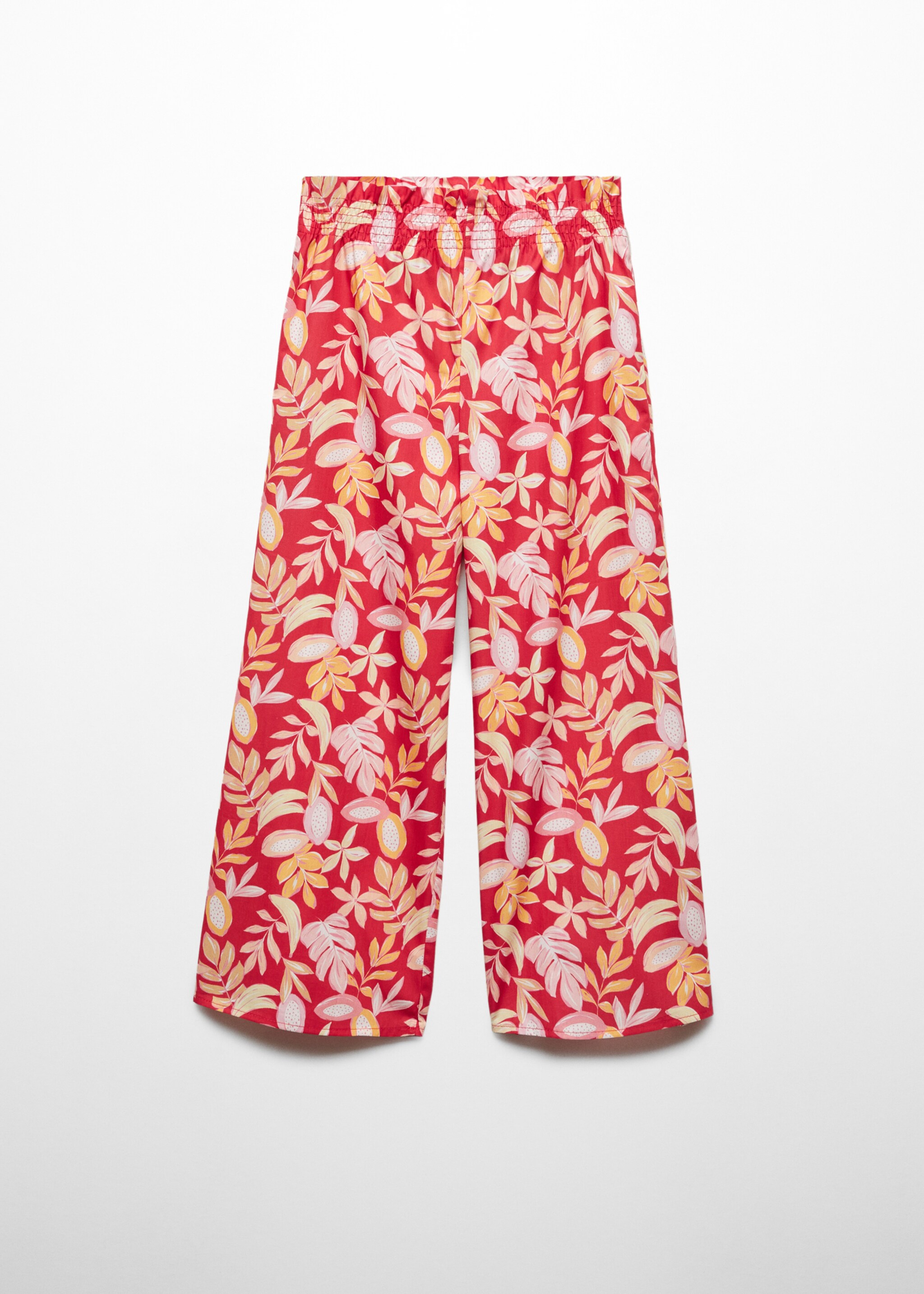 Printed straight trousers - Article without model