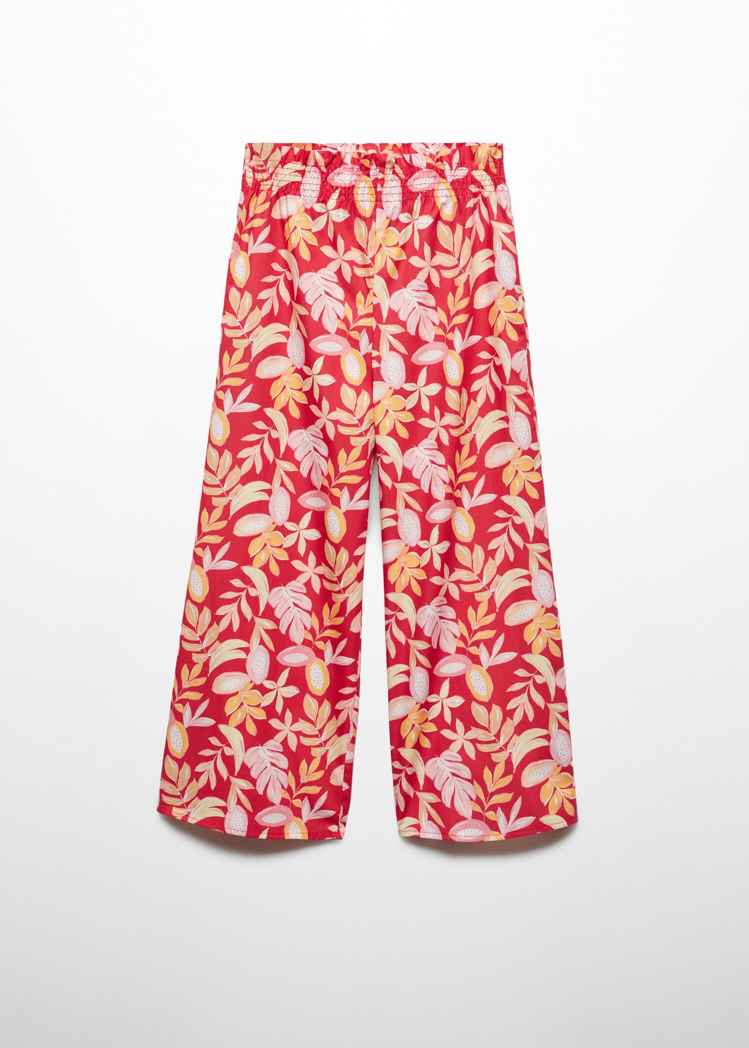 Printed straight trousers - Article without model