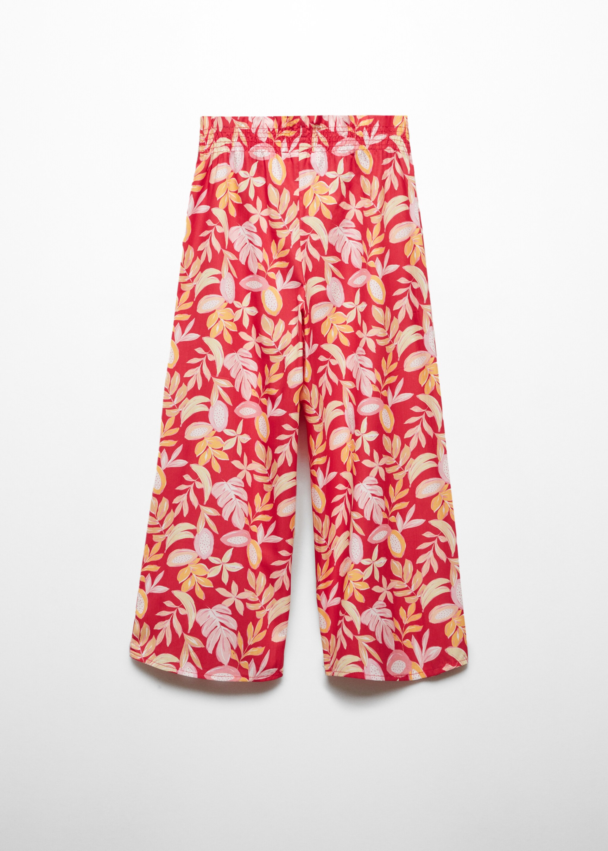 Printed straight trousers - Reverse of the article
