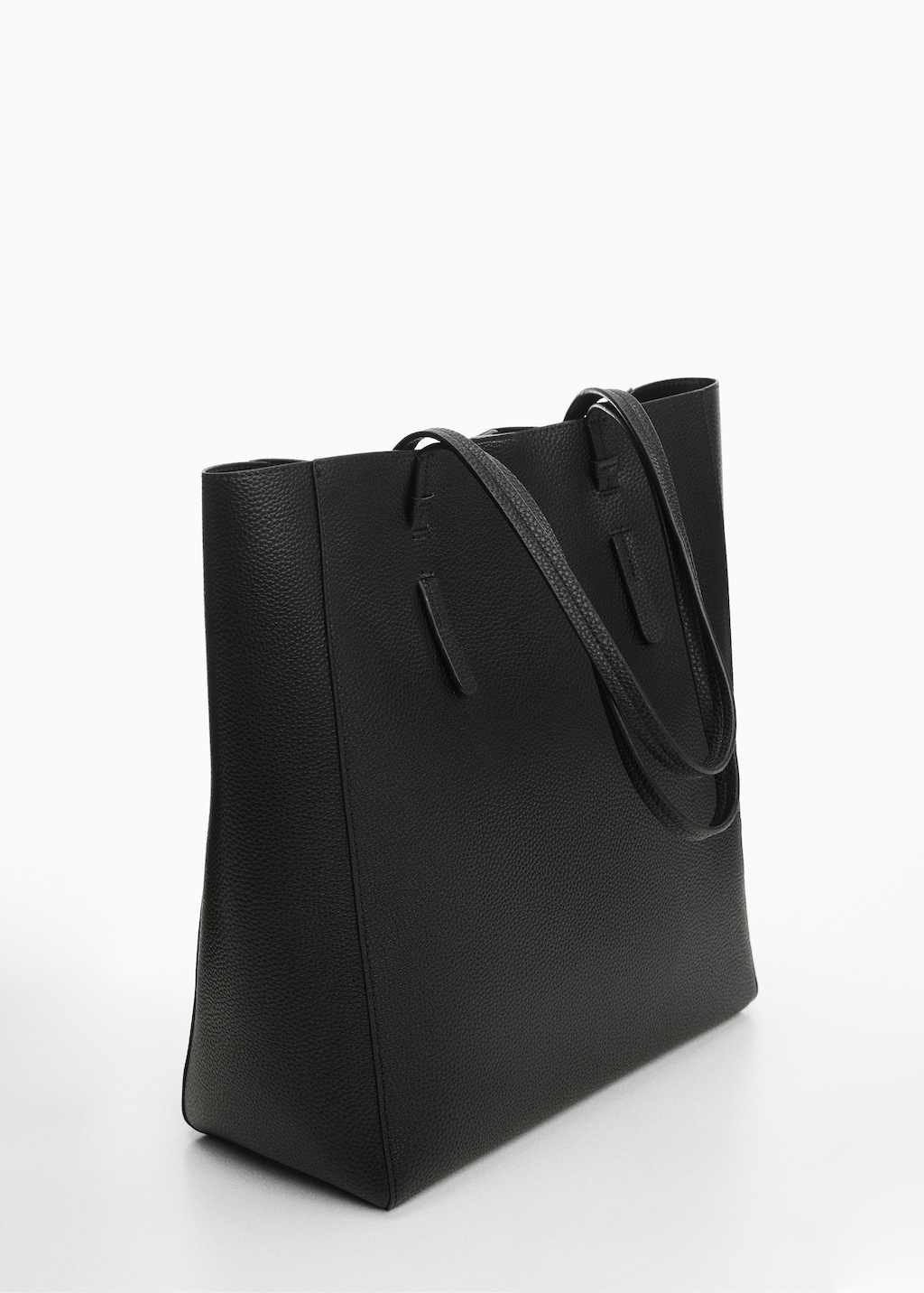 Leather effect shopper bag Women MANGO OUTLET United Kingdom